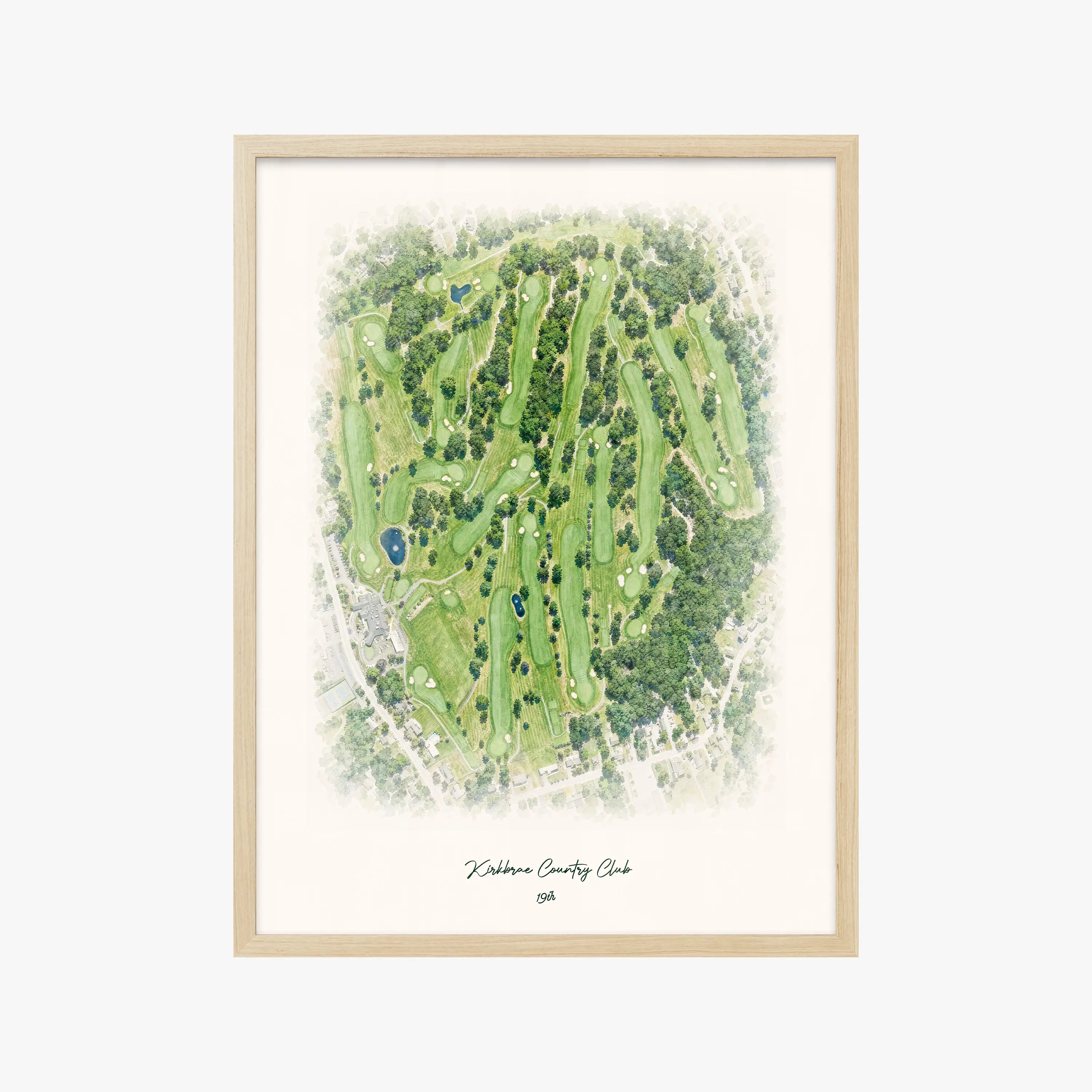 Kirkbrae Country Club wood frame