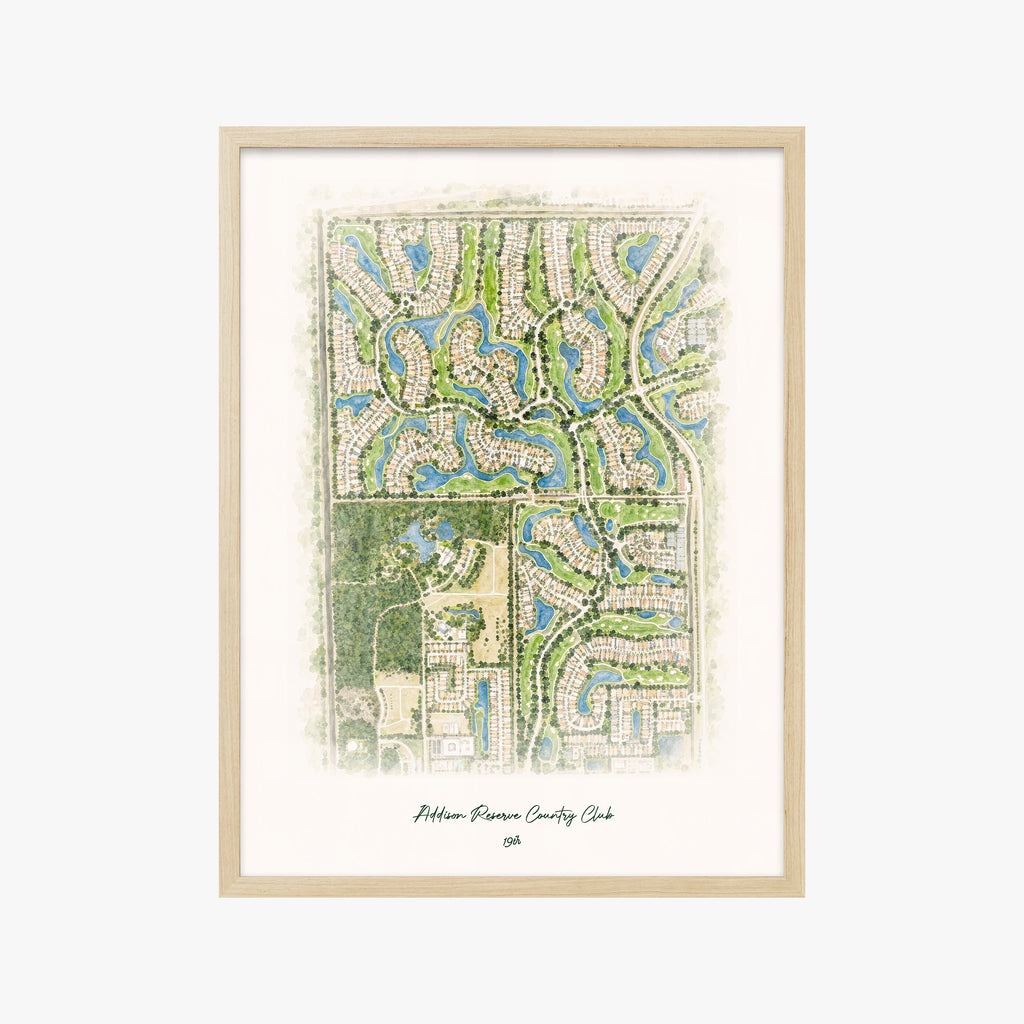 Addison Reserve Country Club wood frame