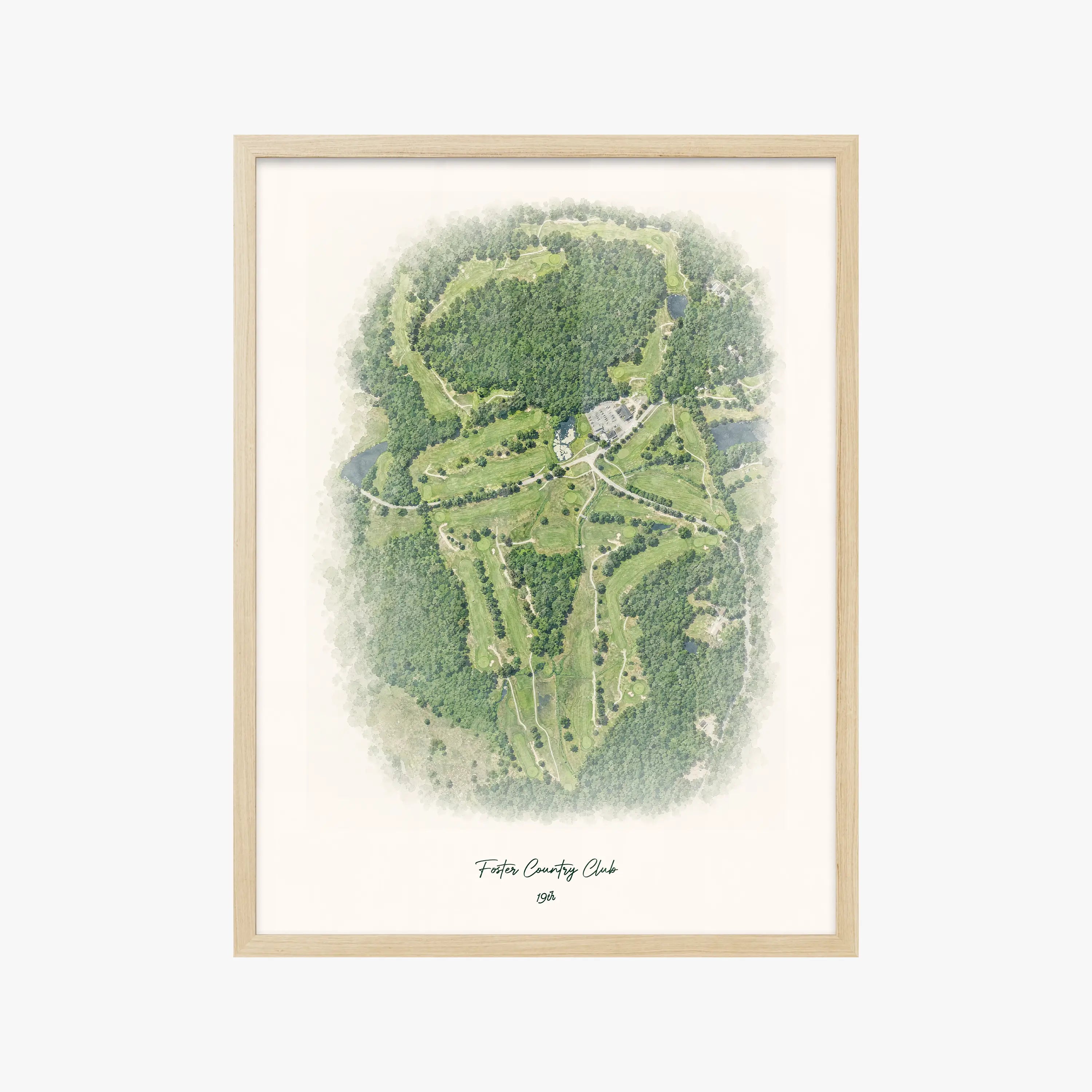 Foster Country Club wood frame