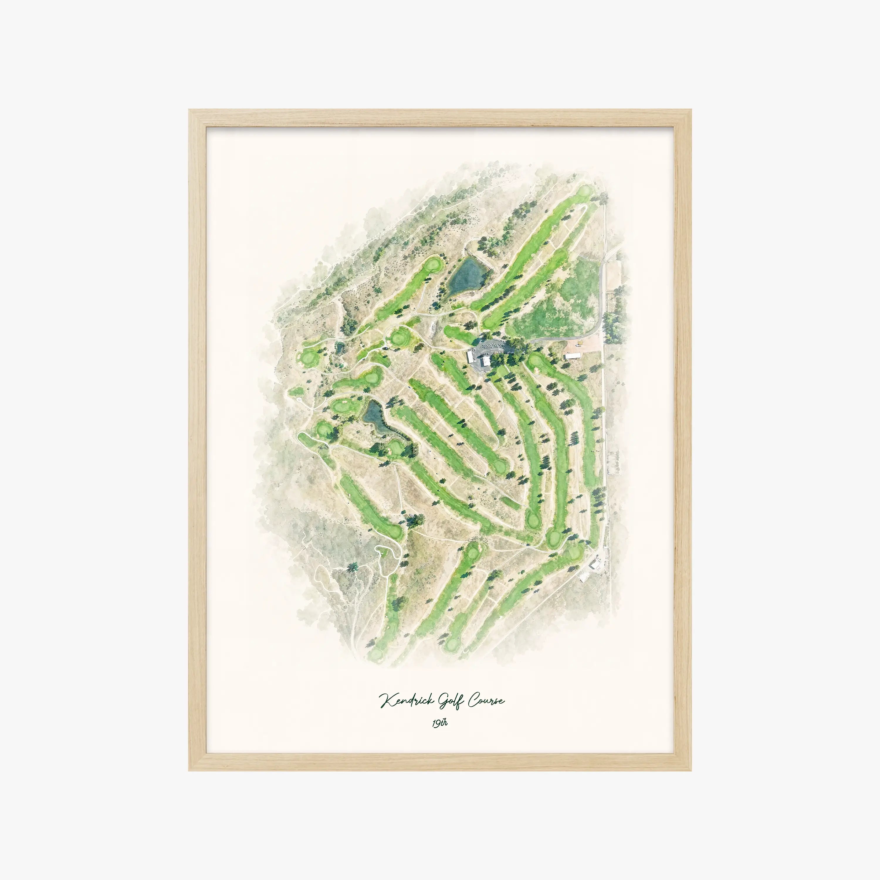Kendrick Golf Course wood frame