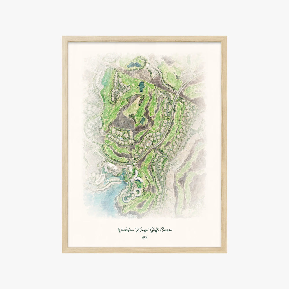 Waikoloa Kings' Golf Course wood frame