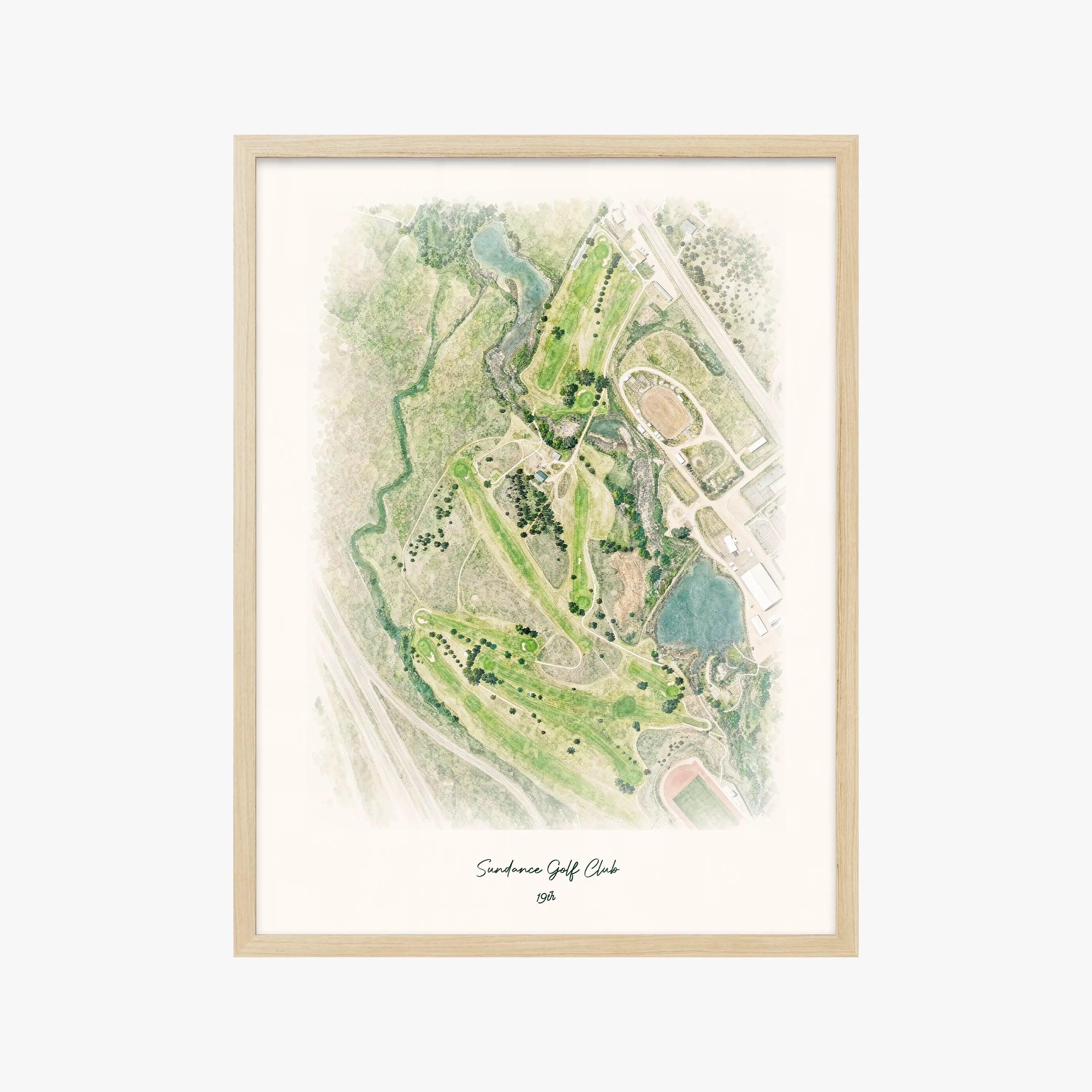 Sundance Golf Club wood frame