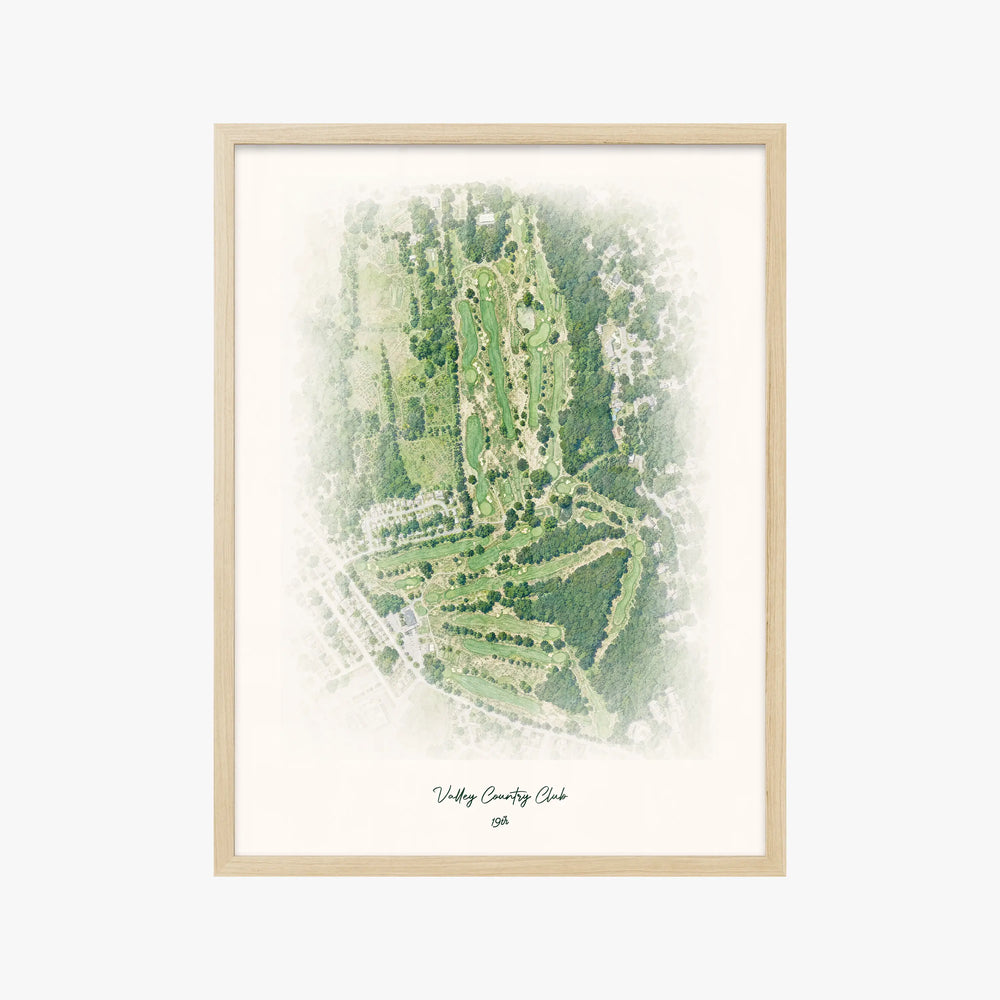 Valley Country Club wood frame