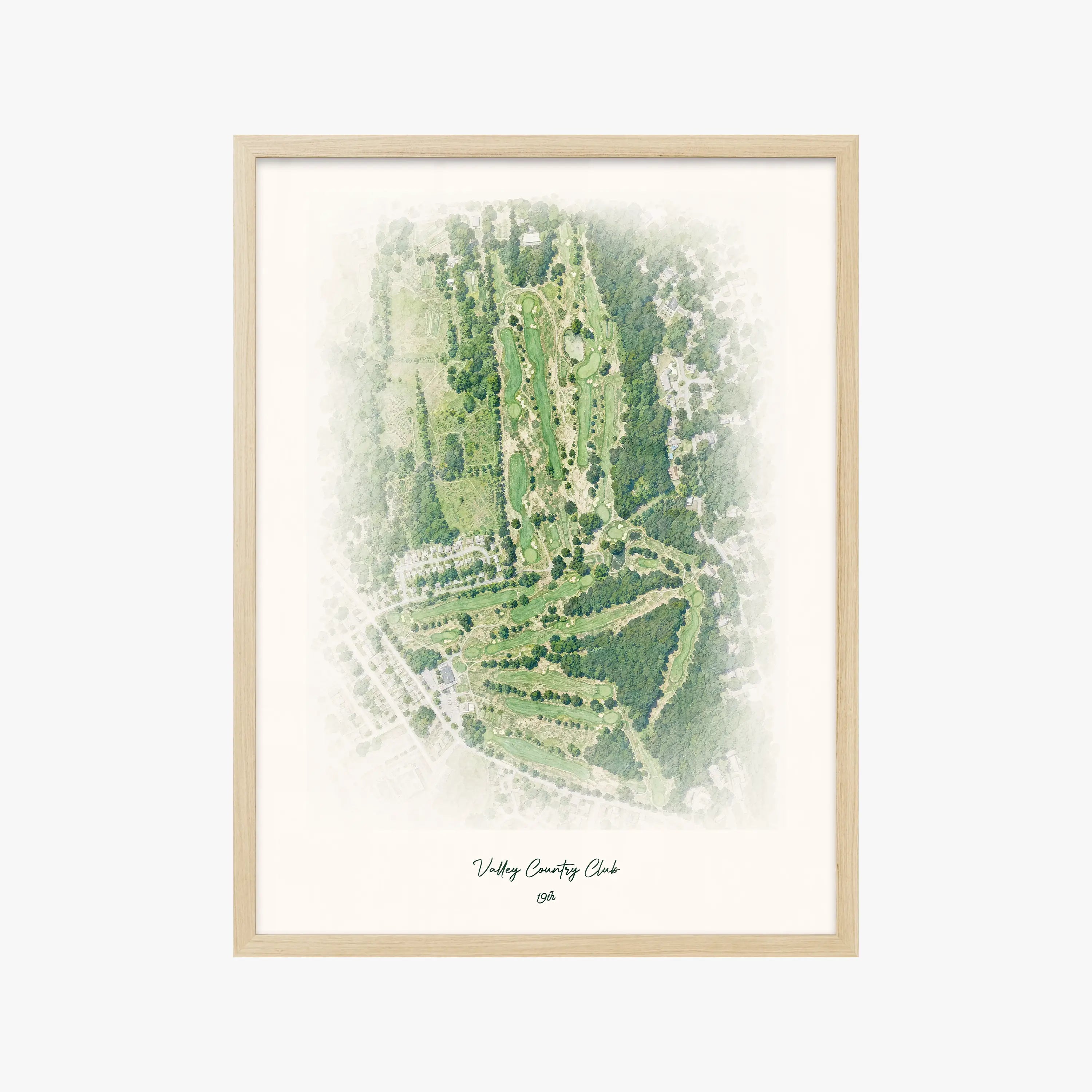 Valley Country Club wood frame