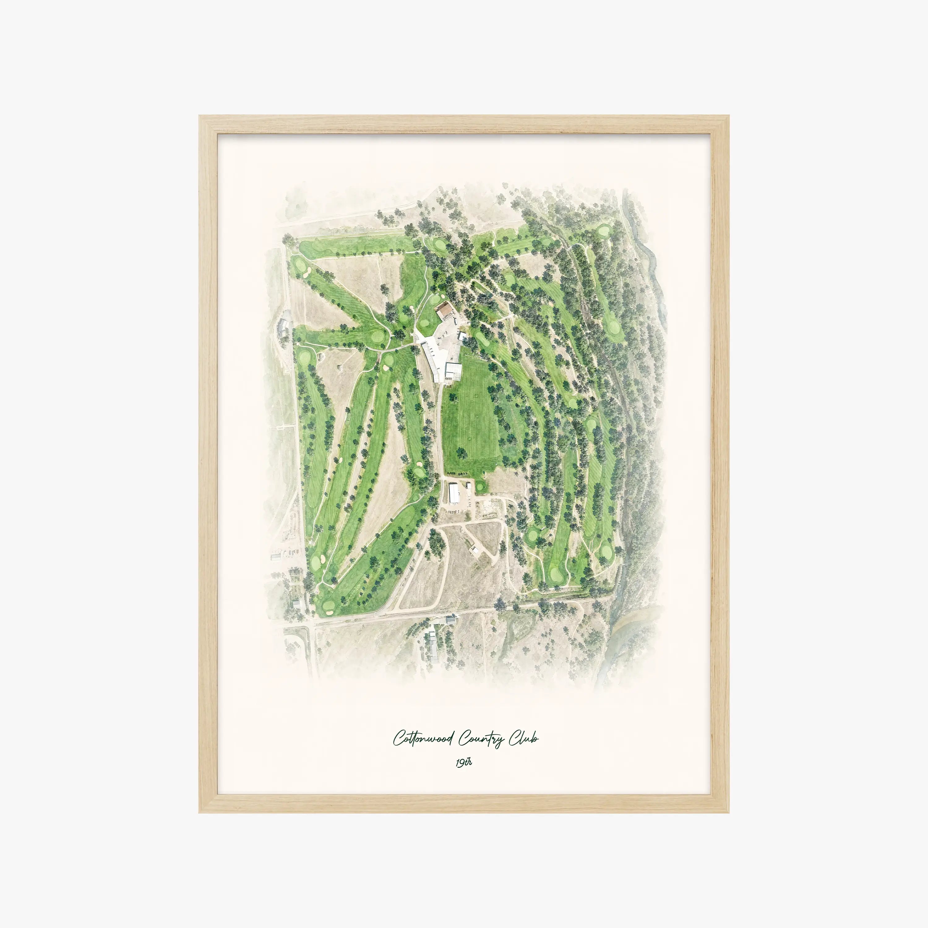 Cottonwood Country Club wood frame