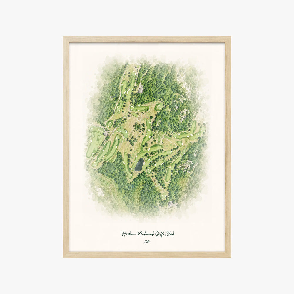 Hudson National Golf Club wood frame