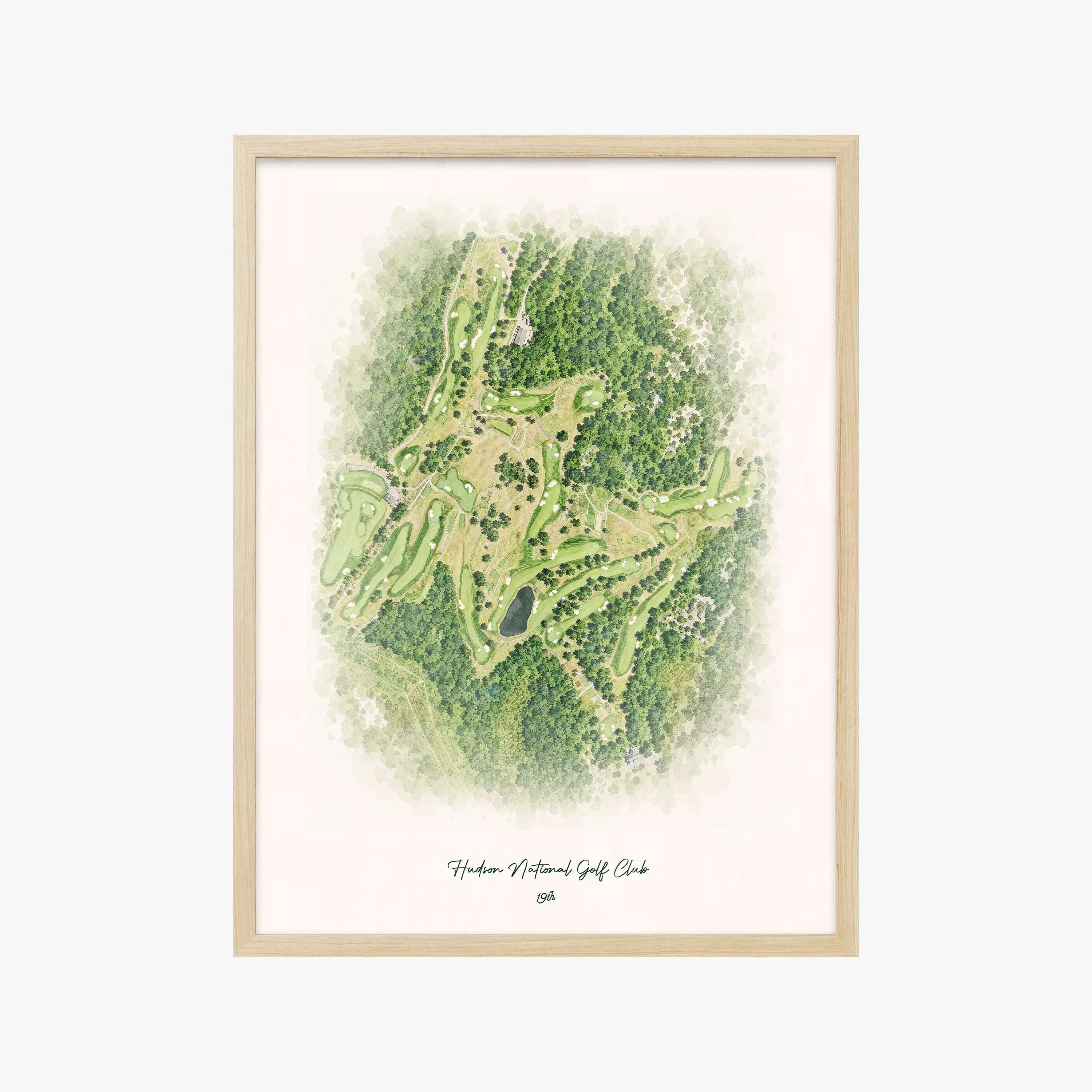 Hudson National Golf Club wood frame