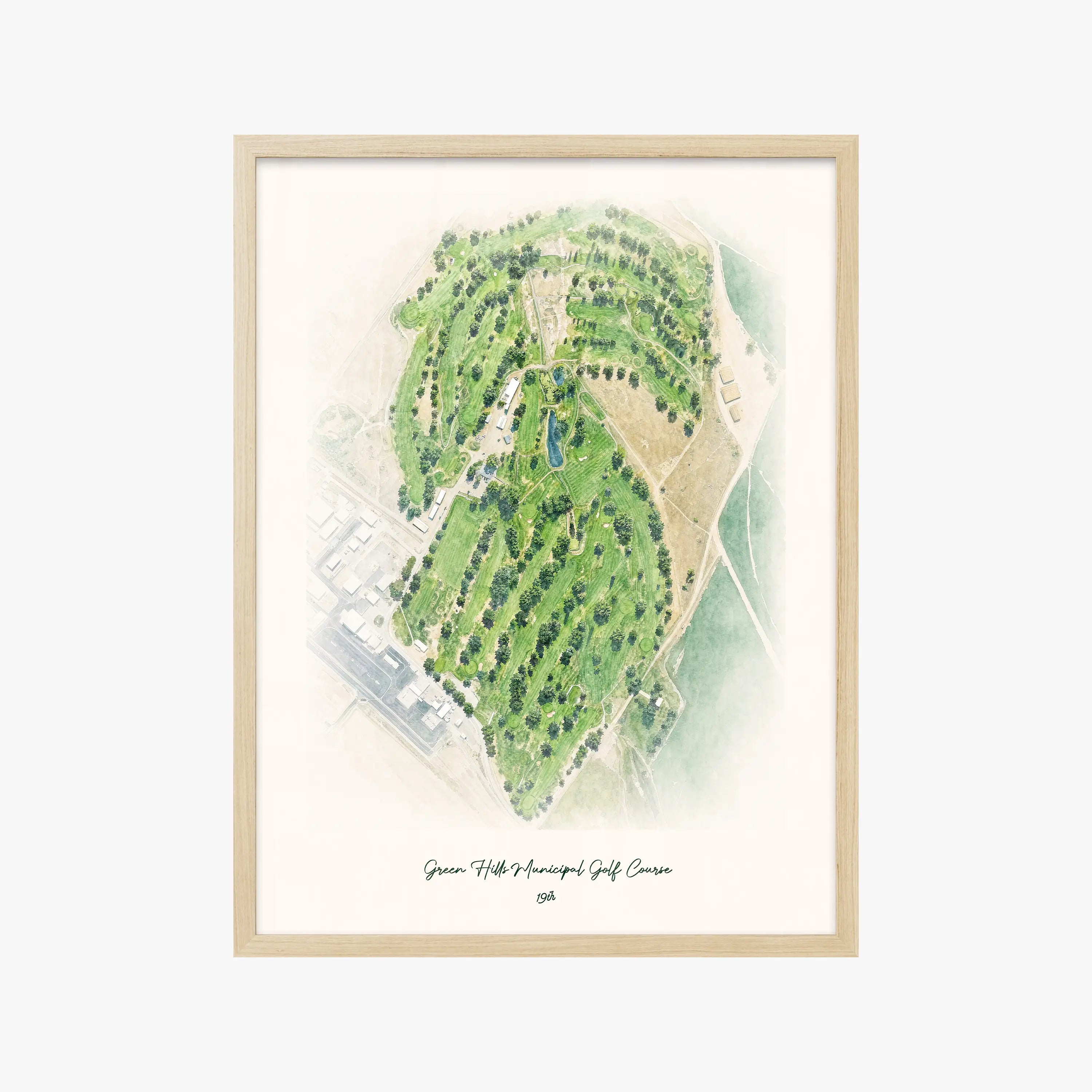 Green Hills Municipal Golf Course wood frame