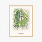 Airport Golf Course wood frame