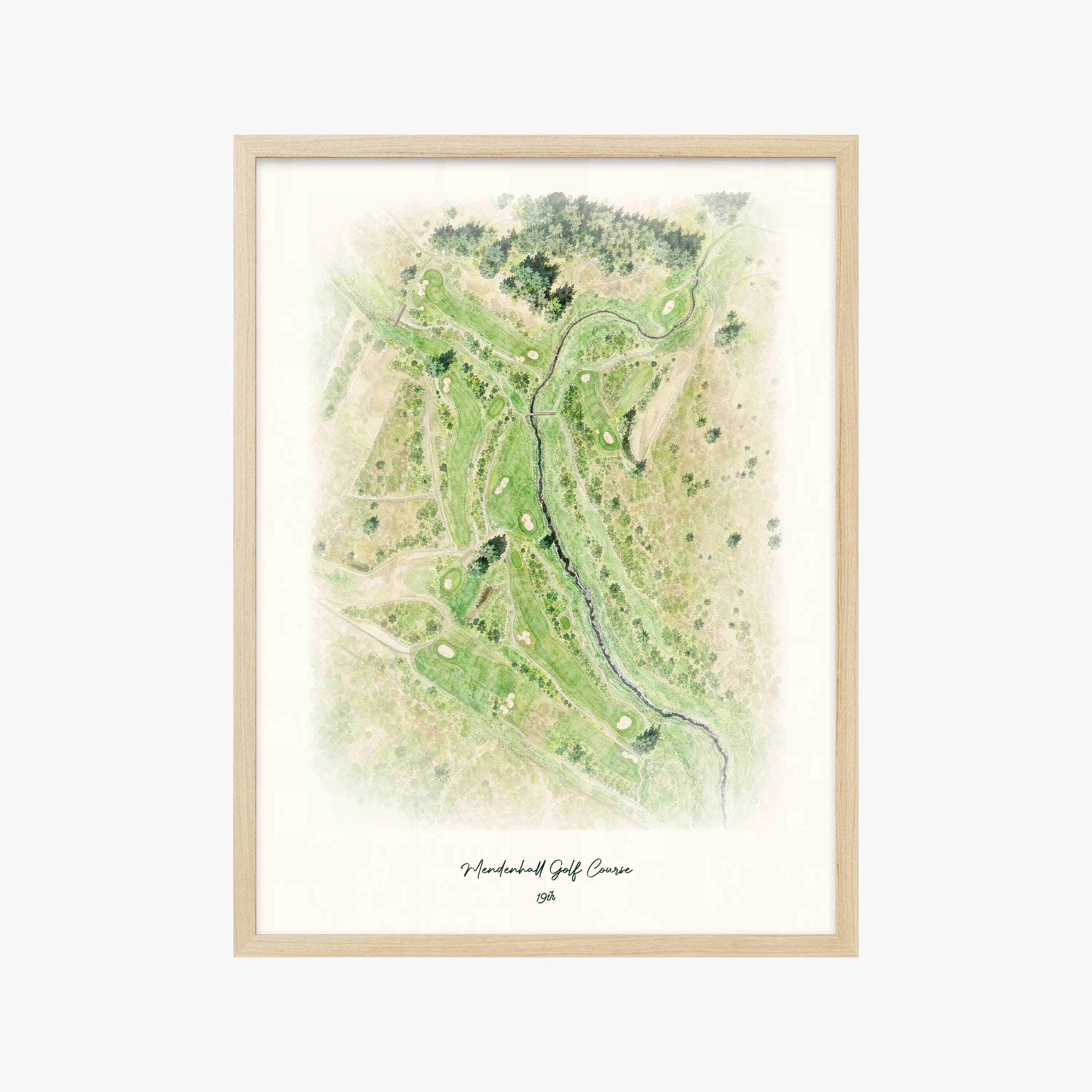 Mendenhall Golf Course wood frame