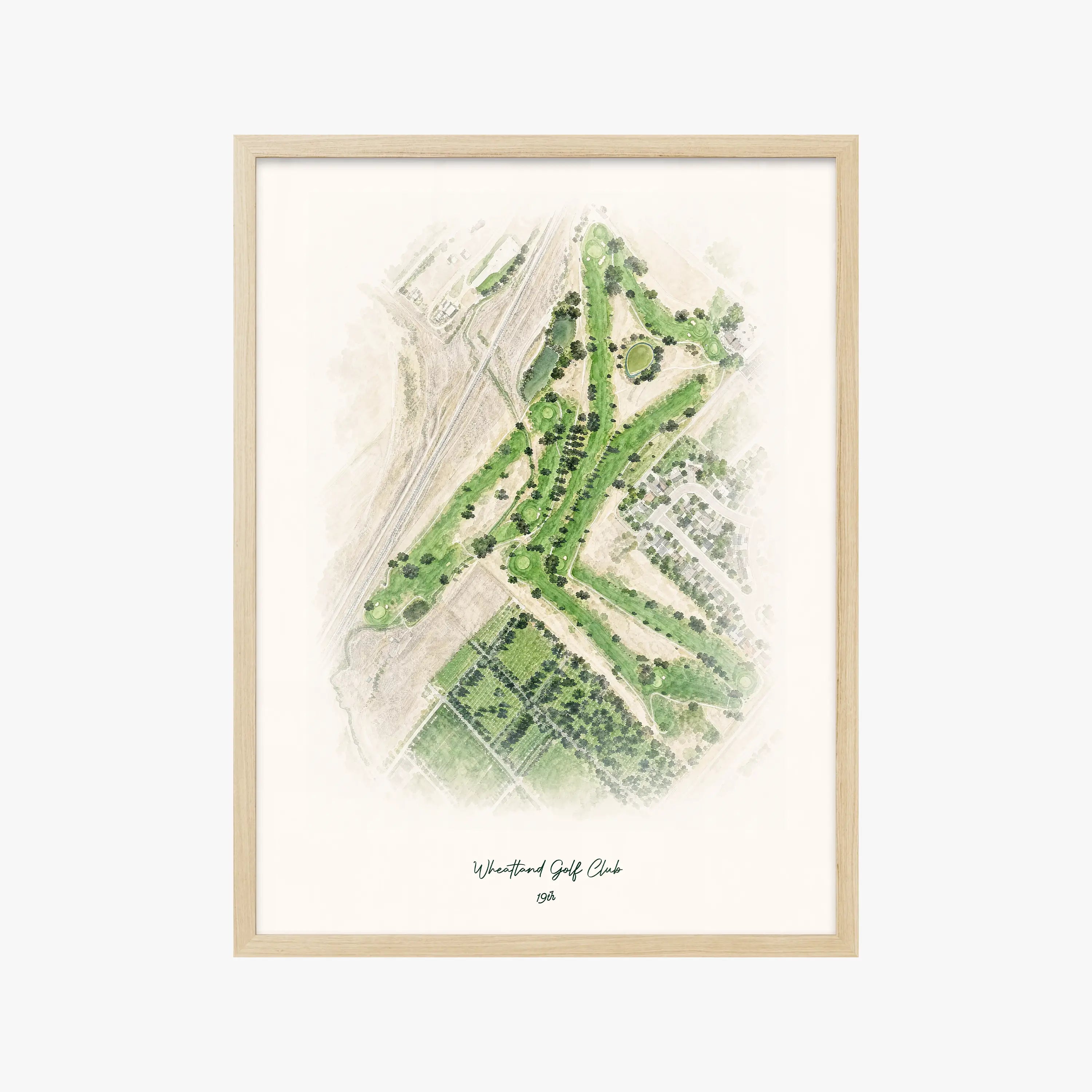 Wheatland Golf Club wood frame