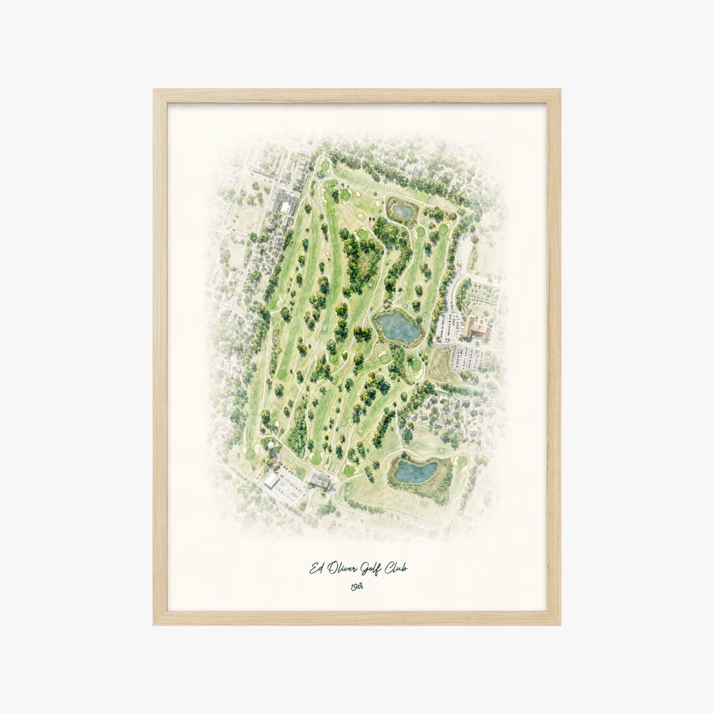 Ed Oliver Golf Club wood frame