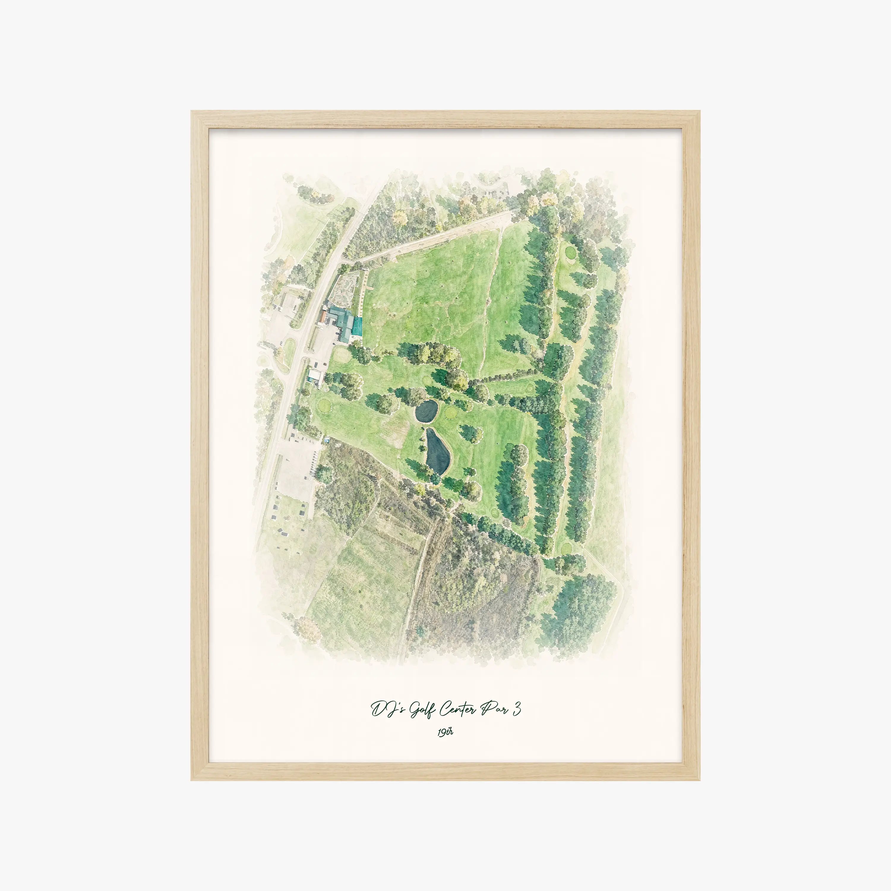 DJ's Golf Center Par 3 wood frame