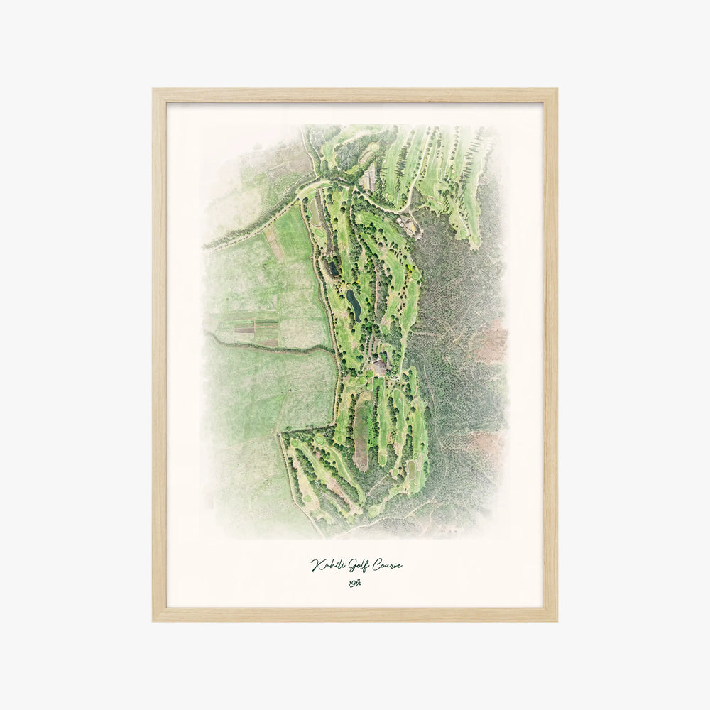 Kahili Golf Course wood frame