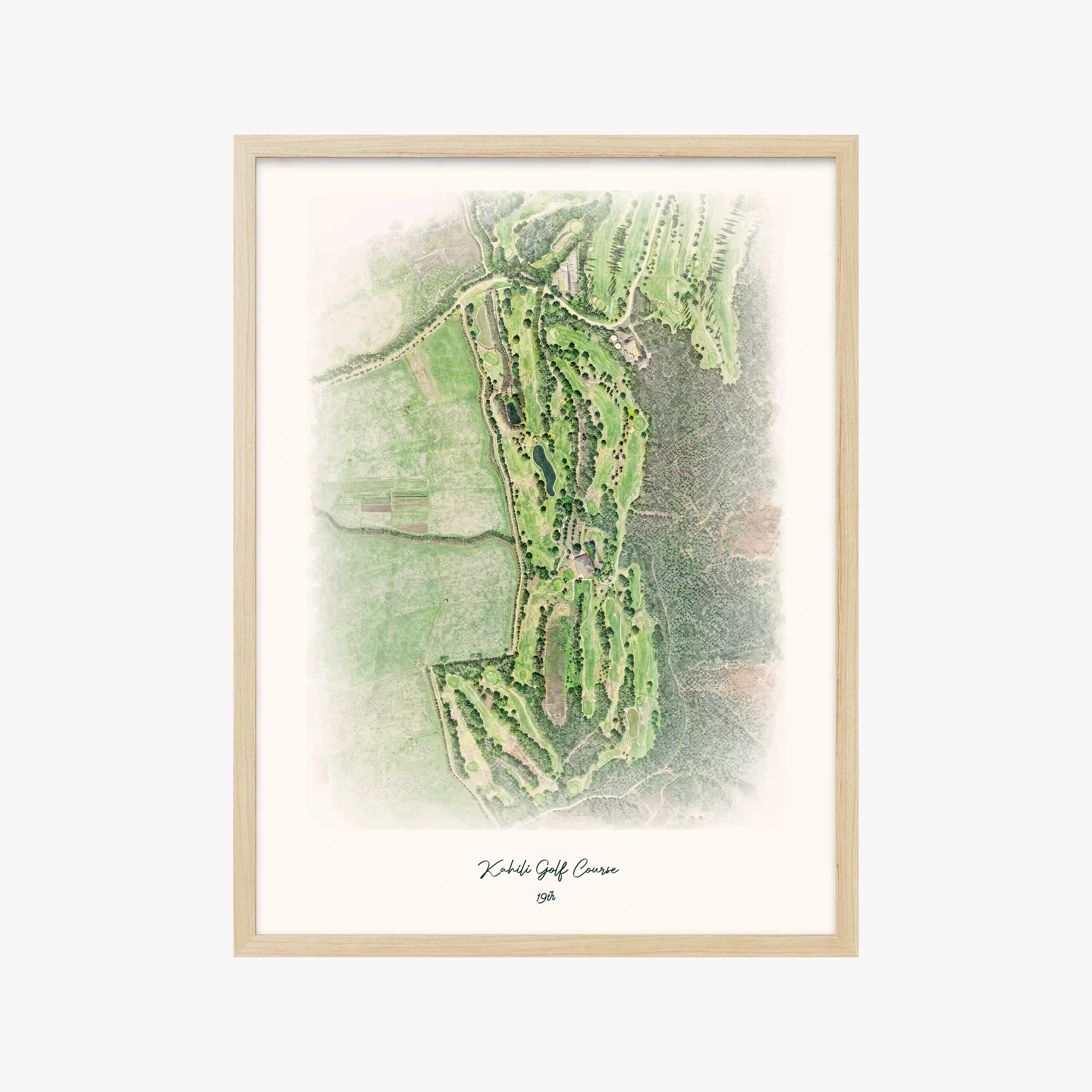 Kahili Golf Course wood frame