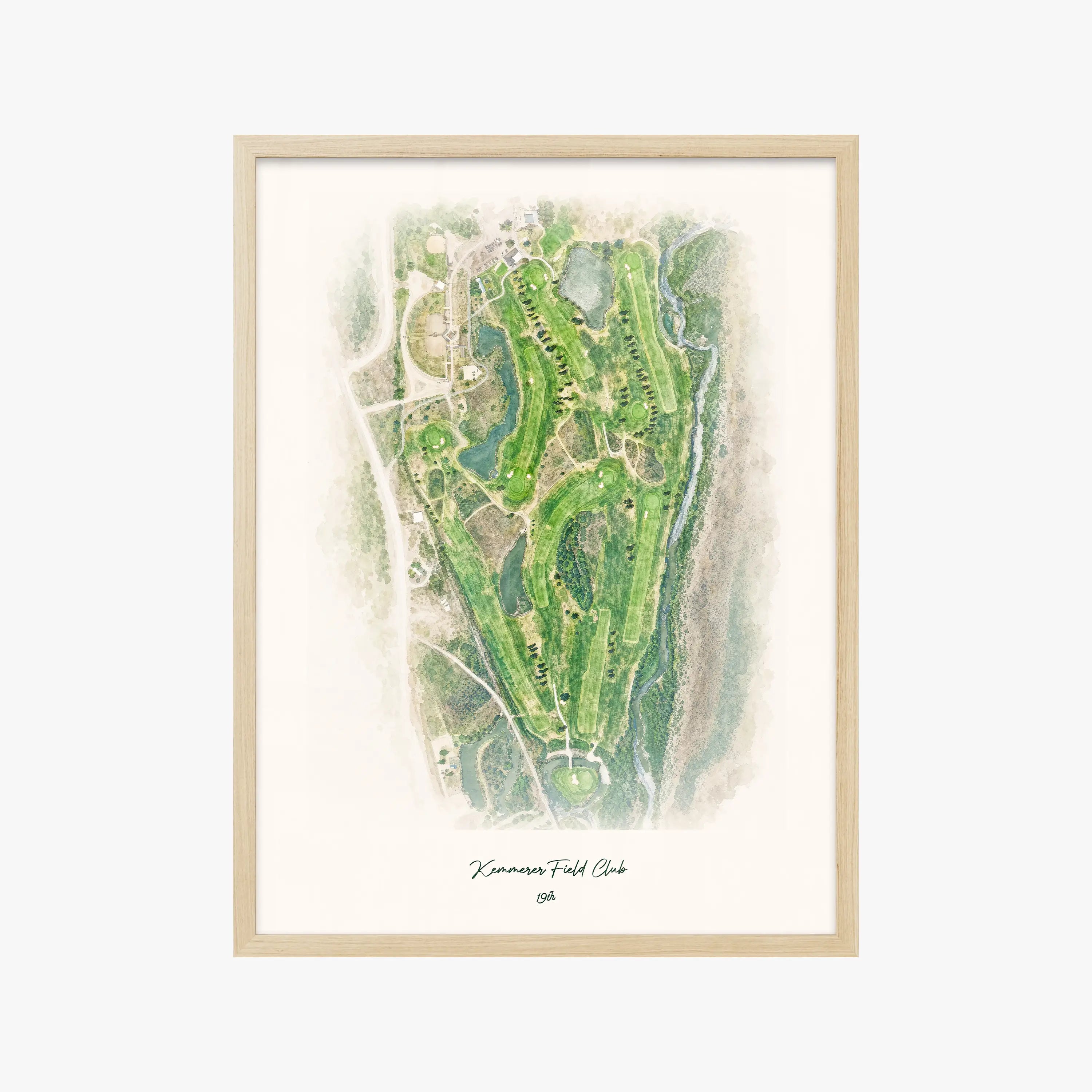 Kemmerer Field Club wood frame