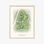 North Hills Country Club wood frame