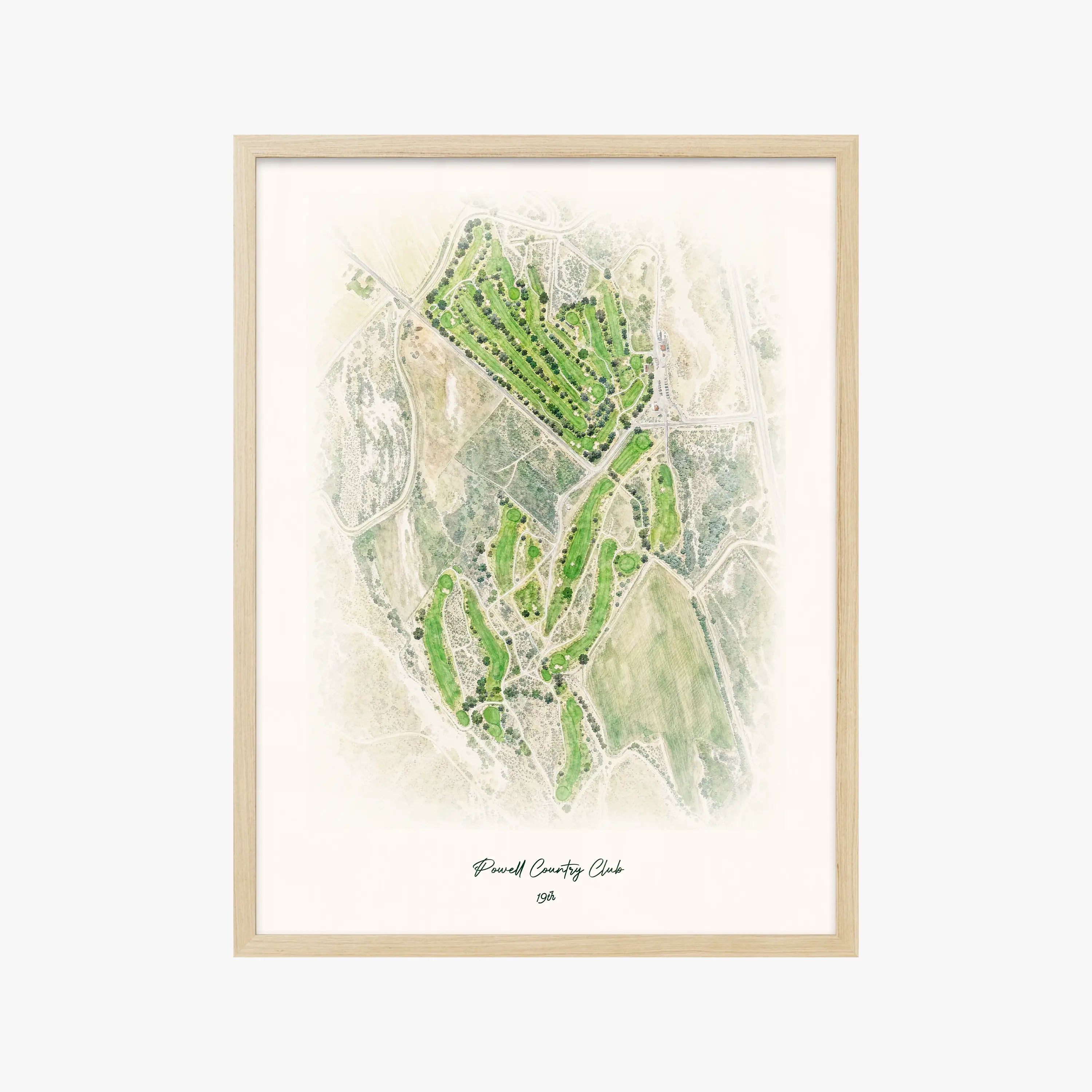 Powell Country Club wood frame
