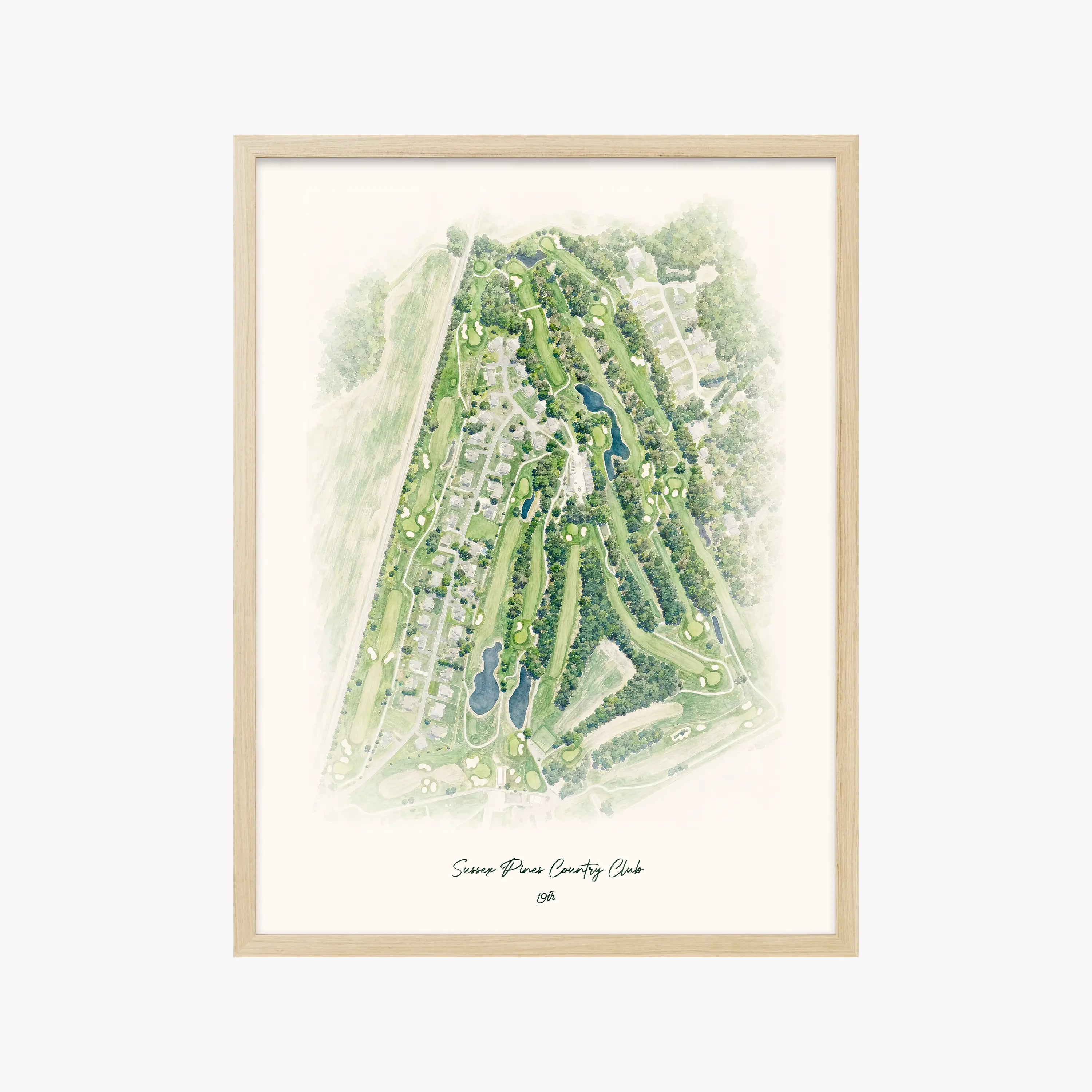 Sussex Pines Country Club wood frame