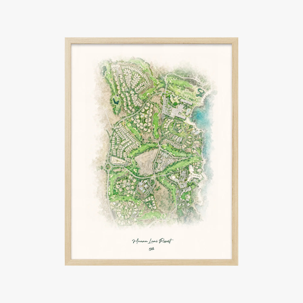 Mauna Lani Resort wood frame