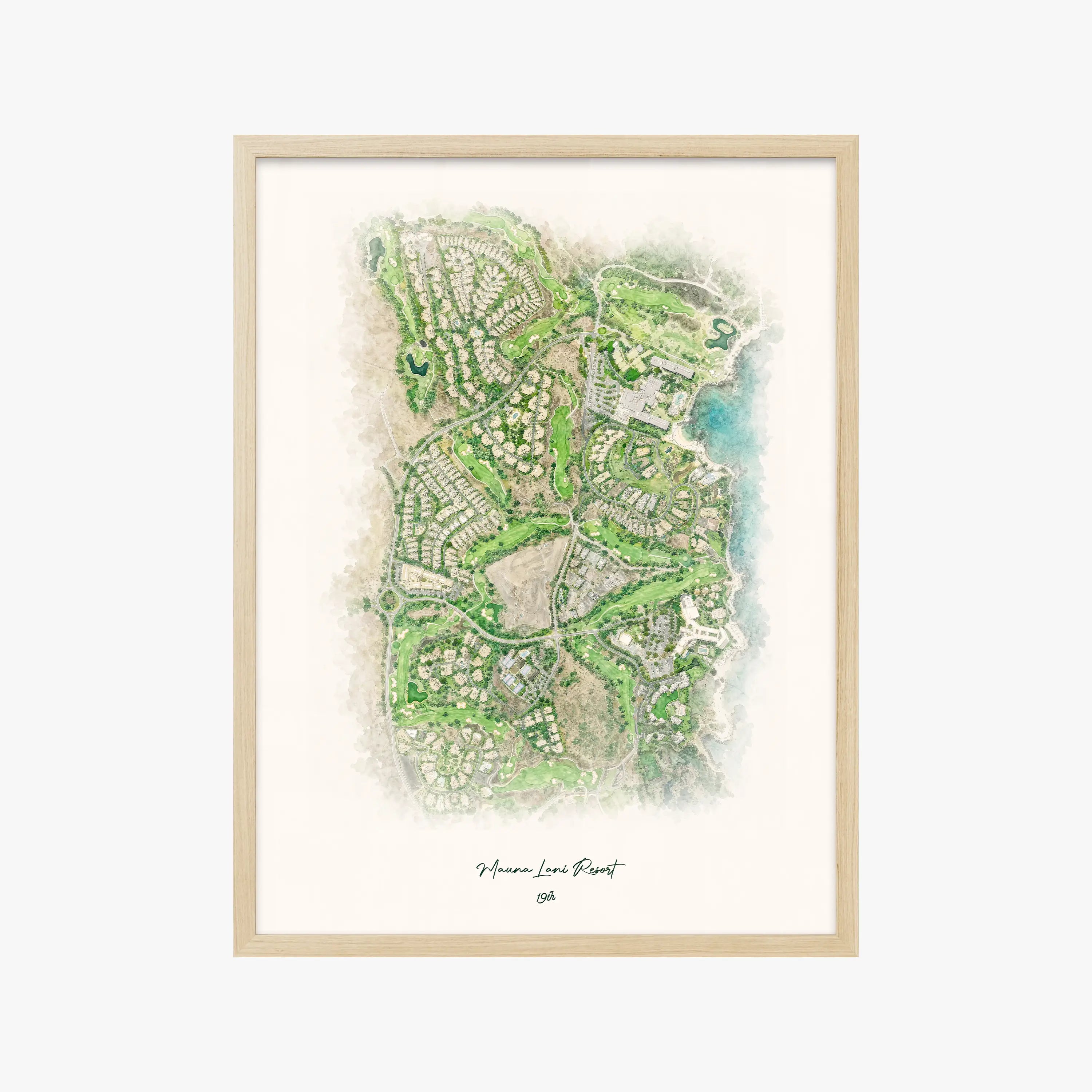 Mauna Lani Resort wood frame