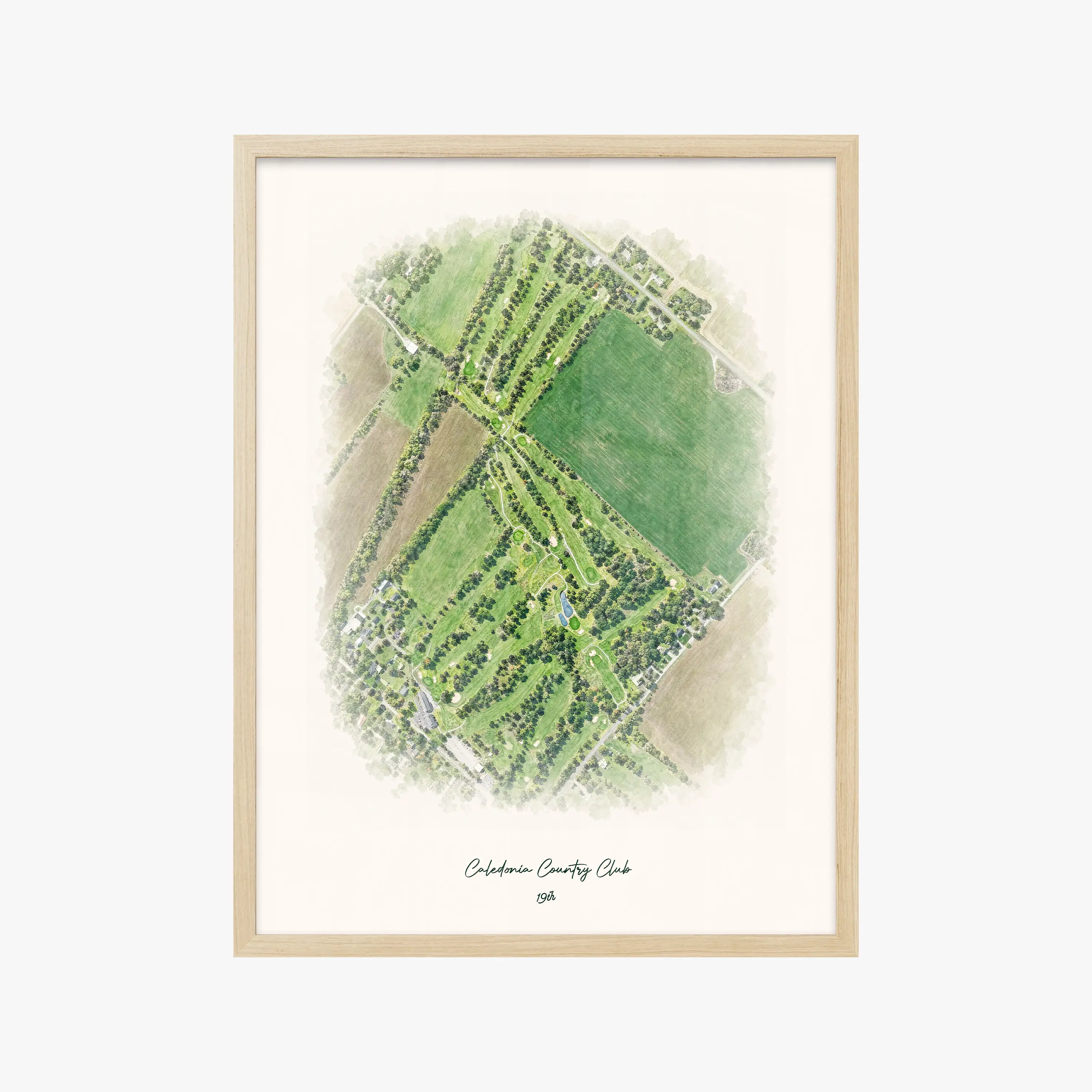 Caledonia Country Club wood frame