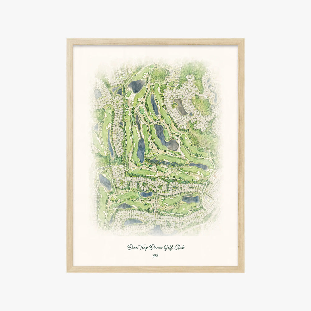 Bear Trap Dunes Golf Club wood frame