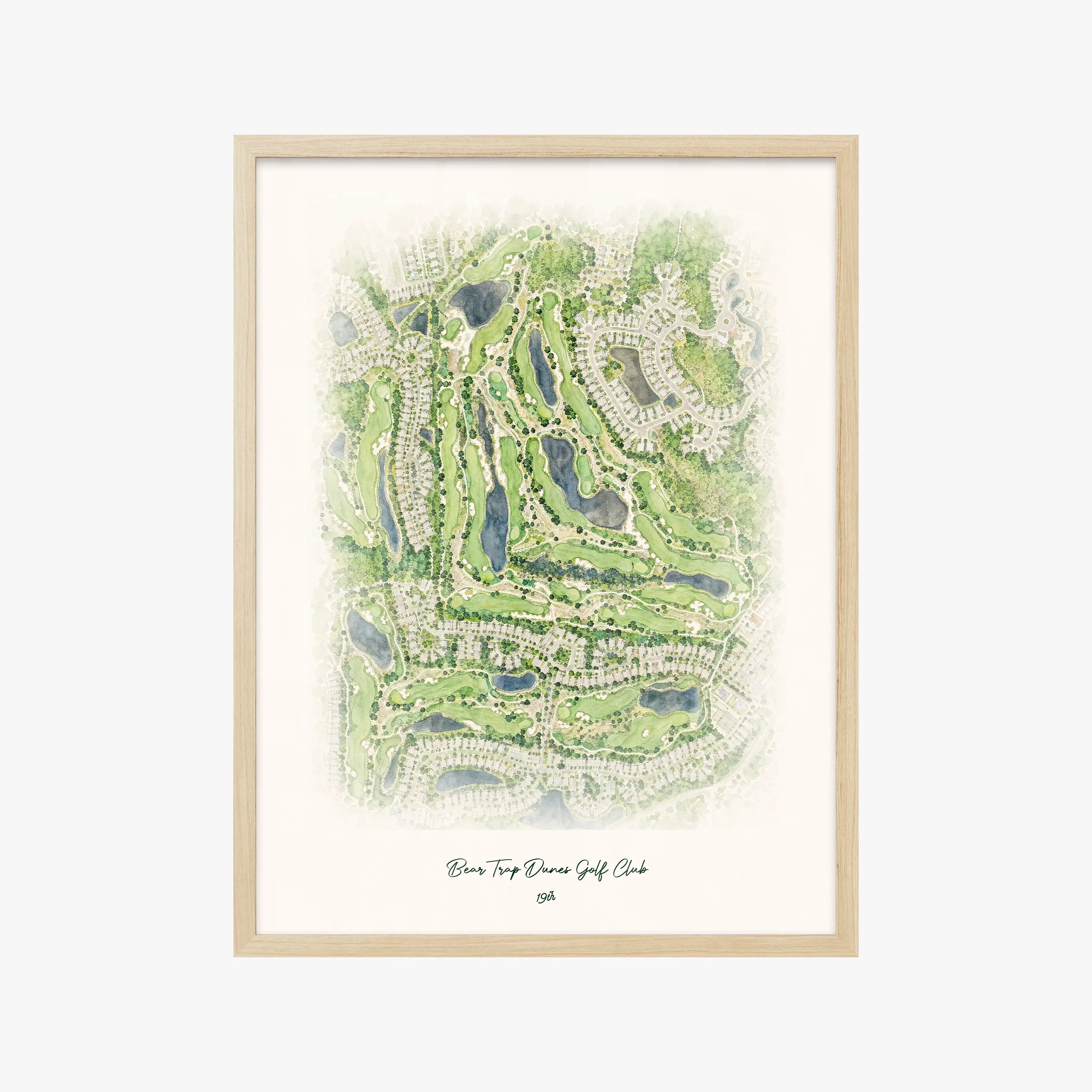 Bear Trap Dunes Golf Club wood frame