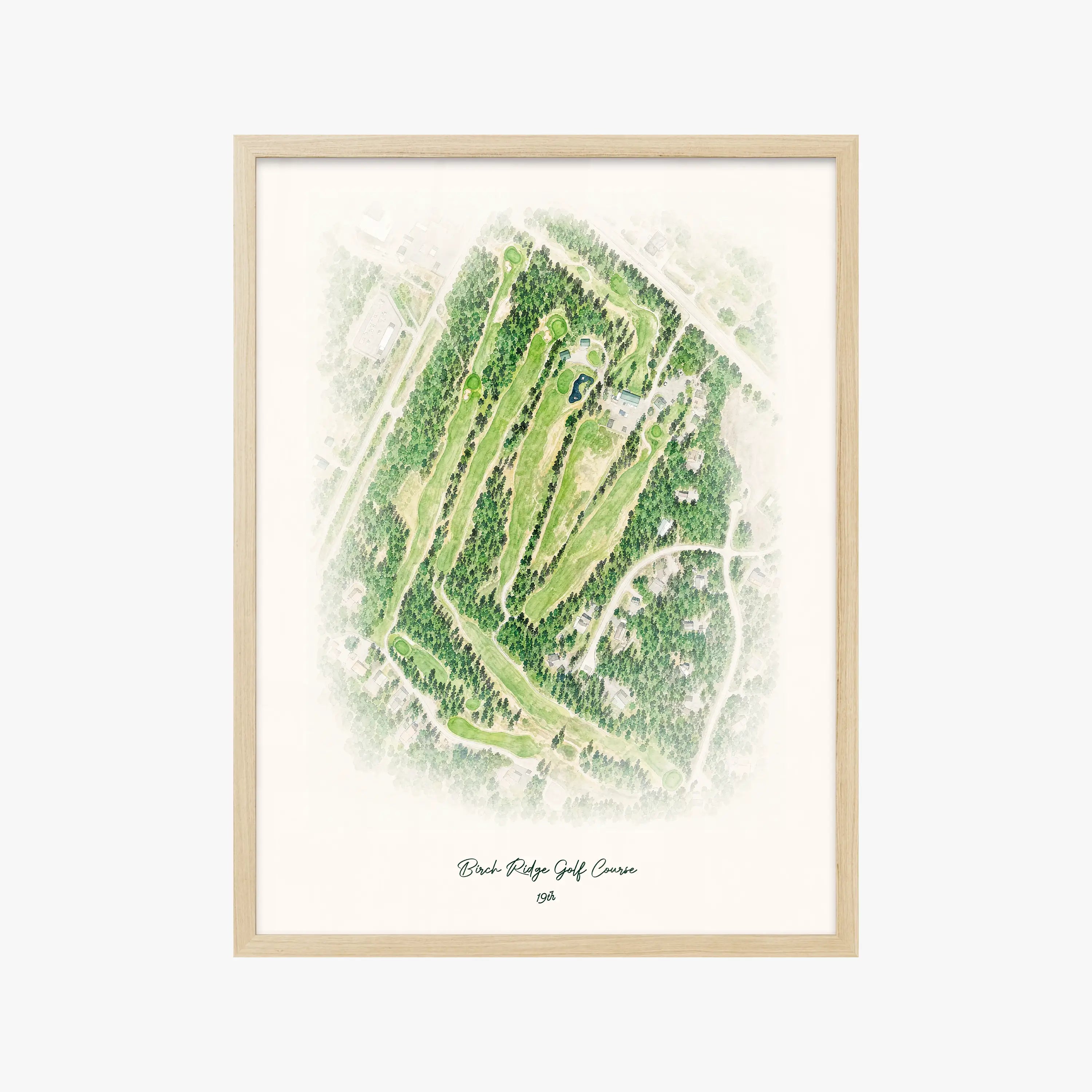 Birch Ridge Golf Course wood frame