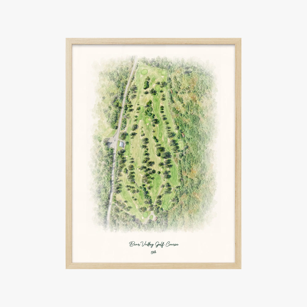 Bear Valley Golf Course wood frame