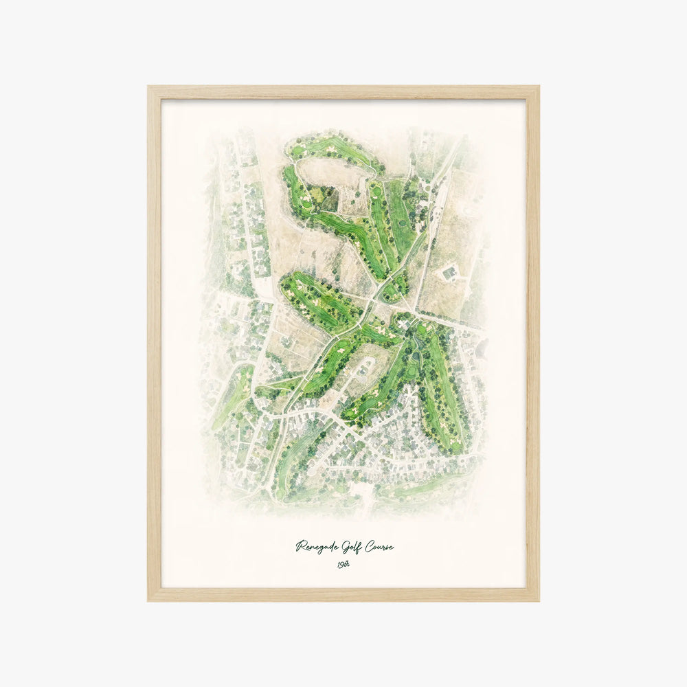 Renegade Golf Course wood frame