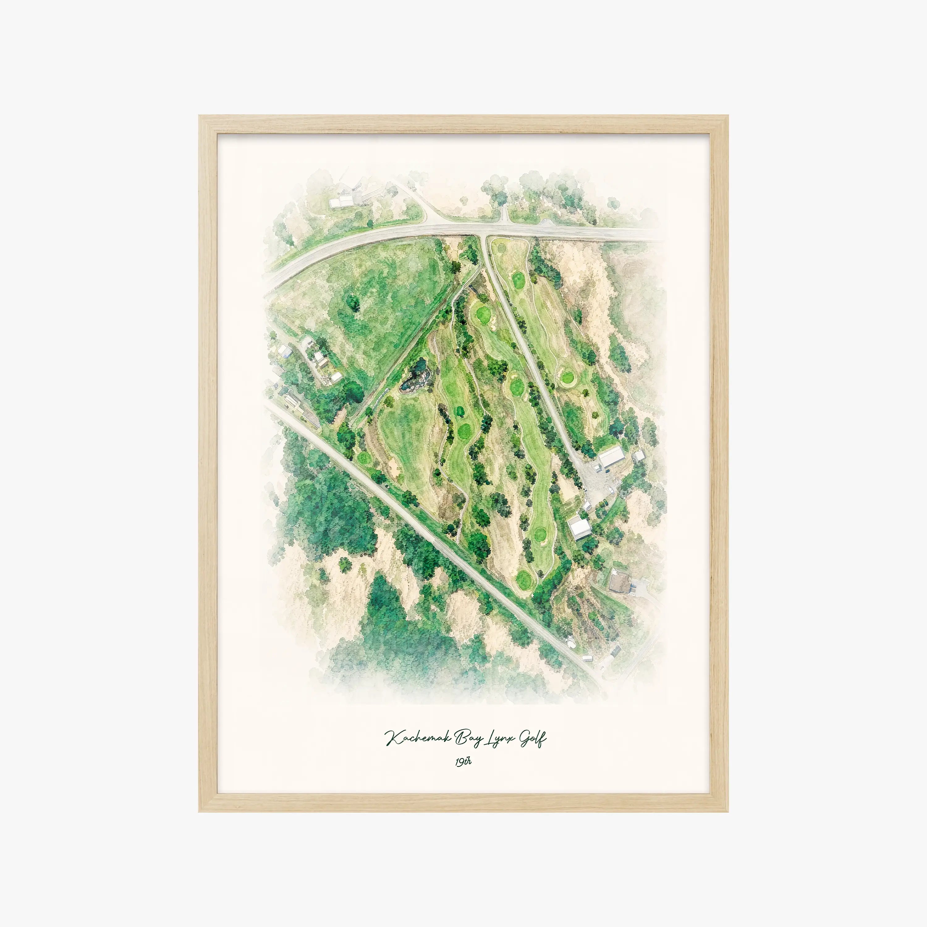 Kachemak Bay Lynx Golf wood frame