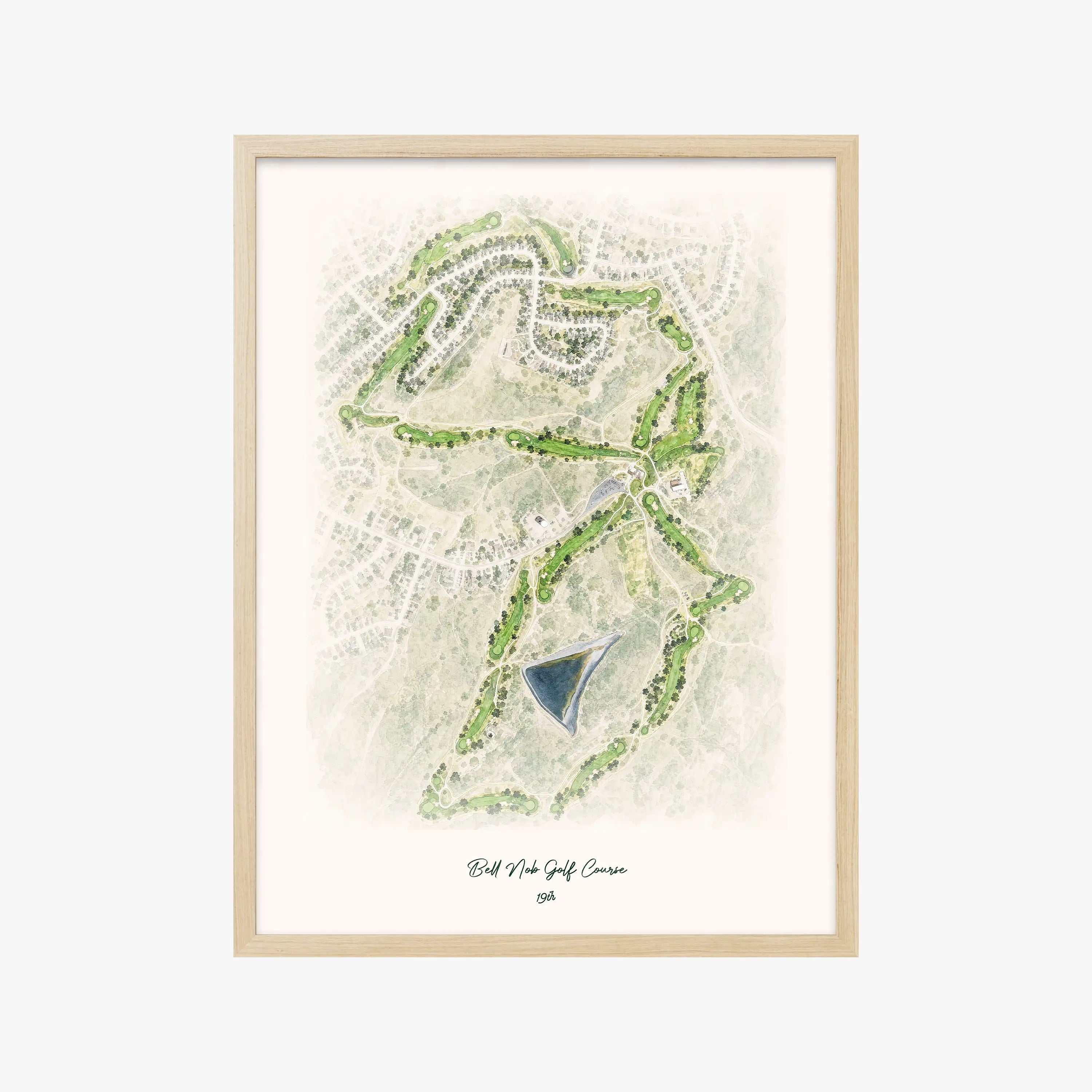 Bell Nob Golf Course wood frame