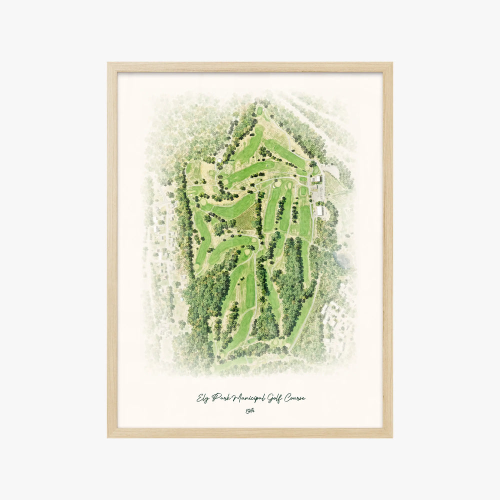 Ely Park Municipal Golf Course wood frame