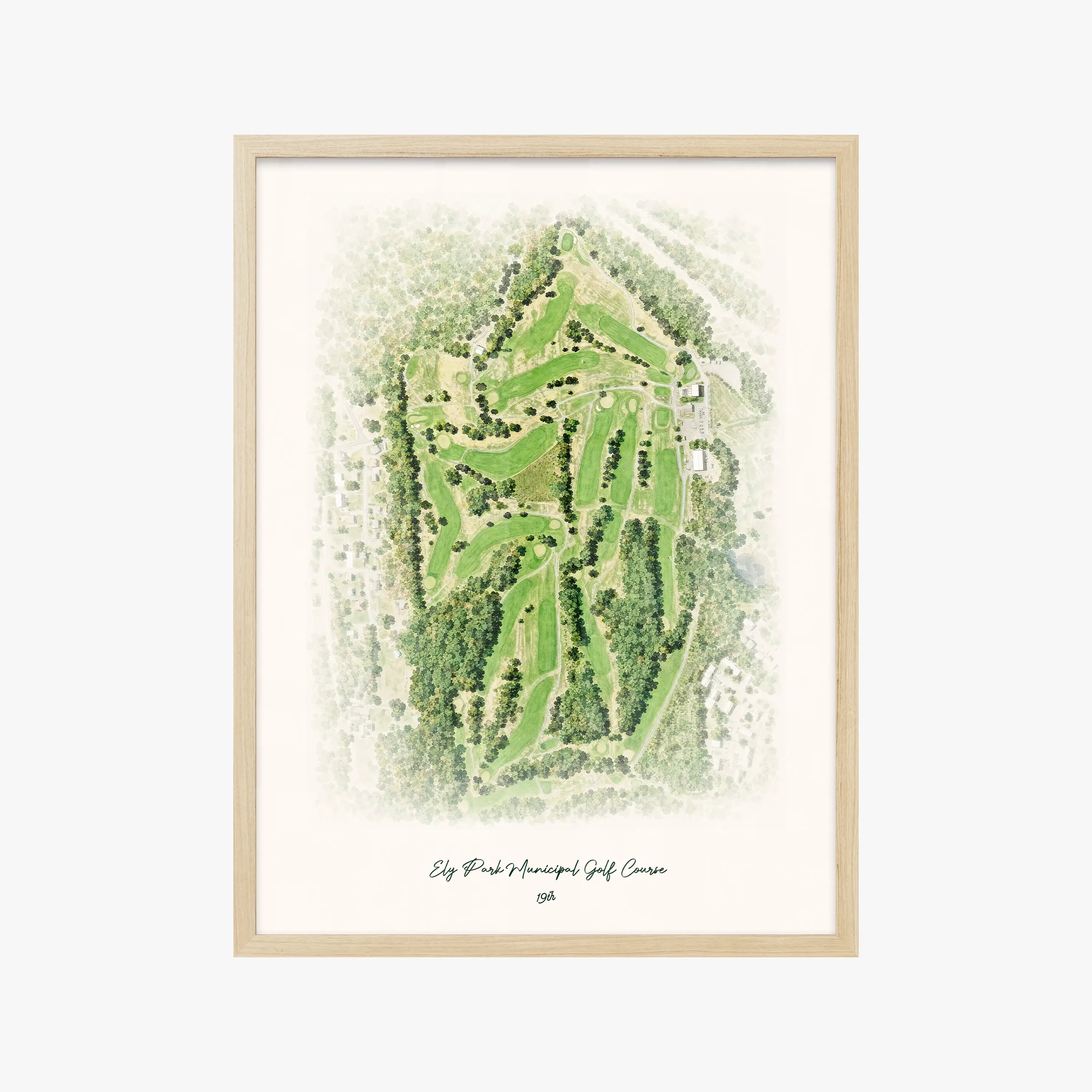 Ely Park Municipal Golf Course wood frame
