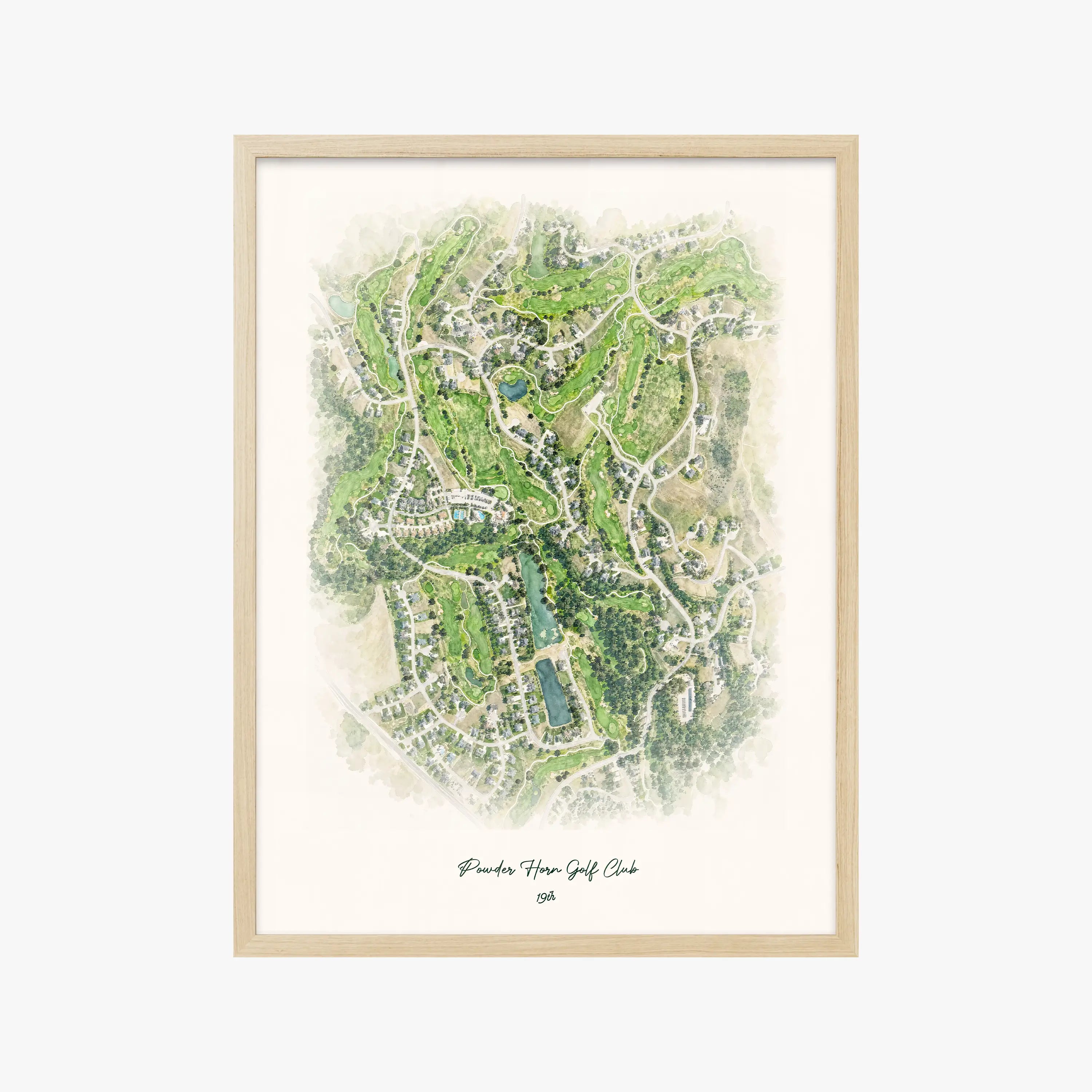 Powder Horn Golf Club wood frame