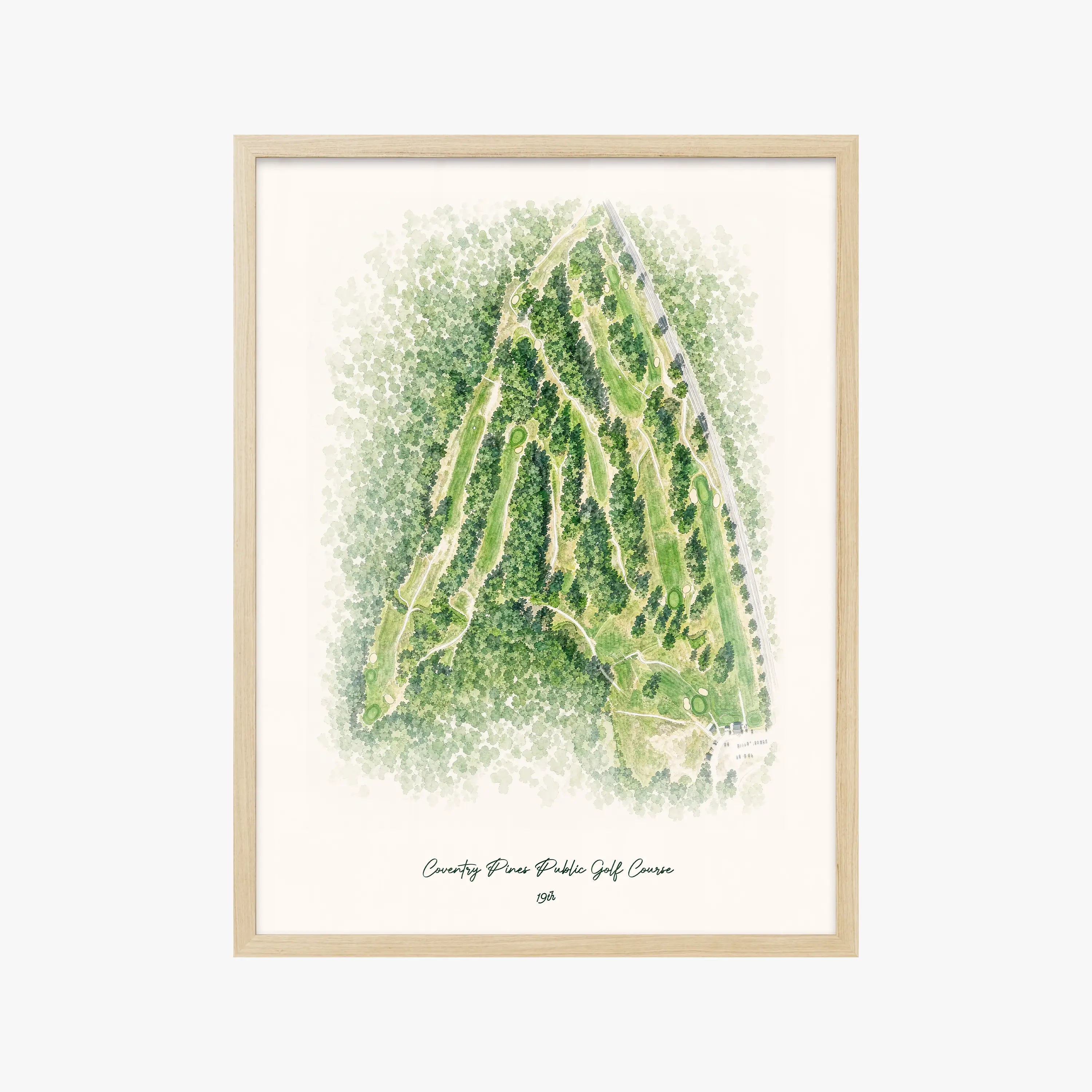 Coventry Pines Public Golf Course wood frame
