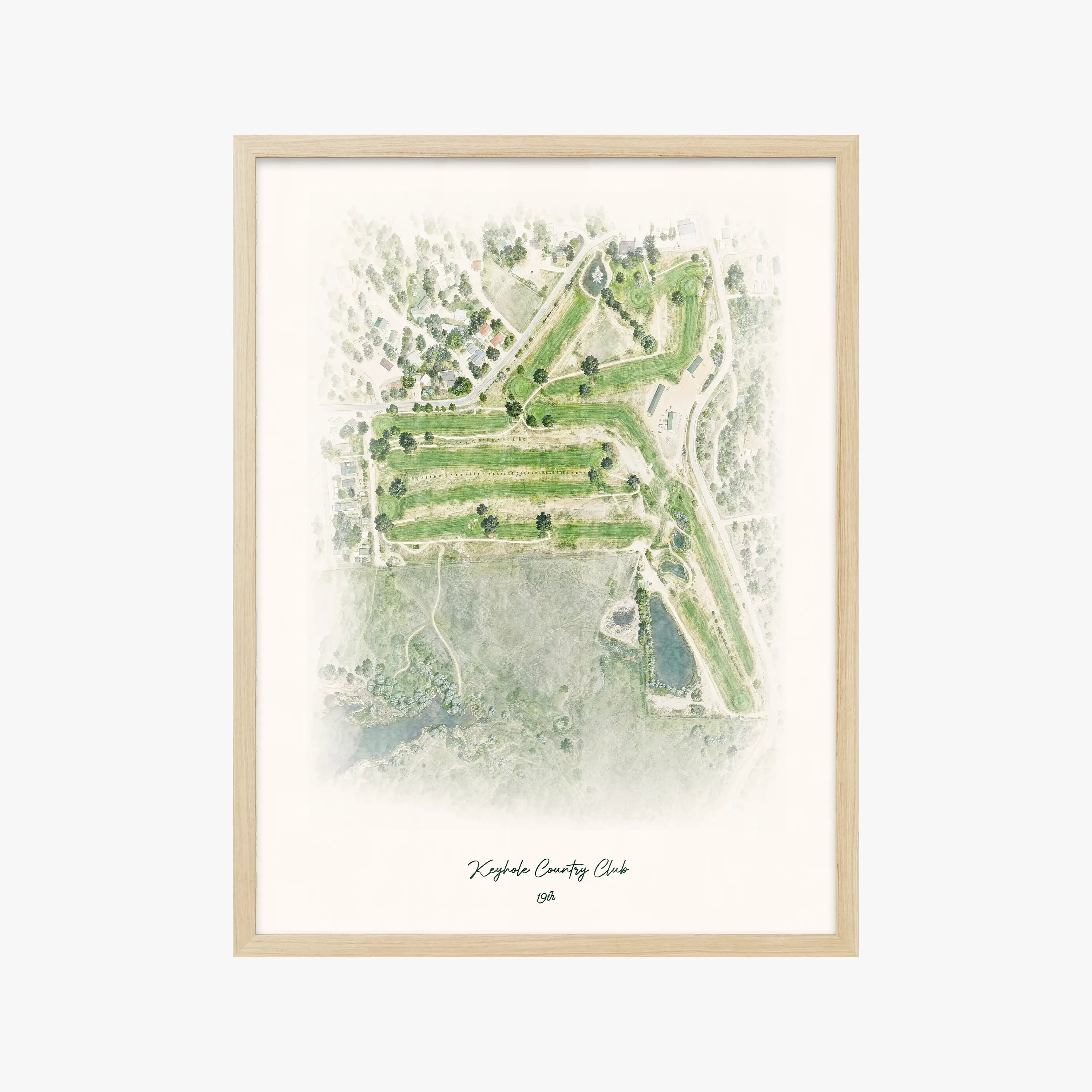 Keyhole Country Club wood frame