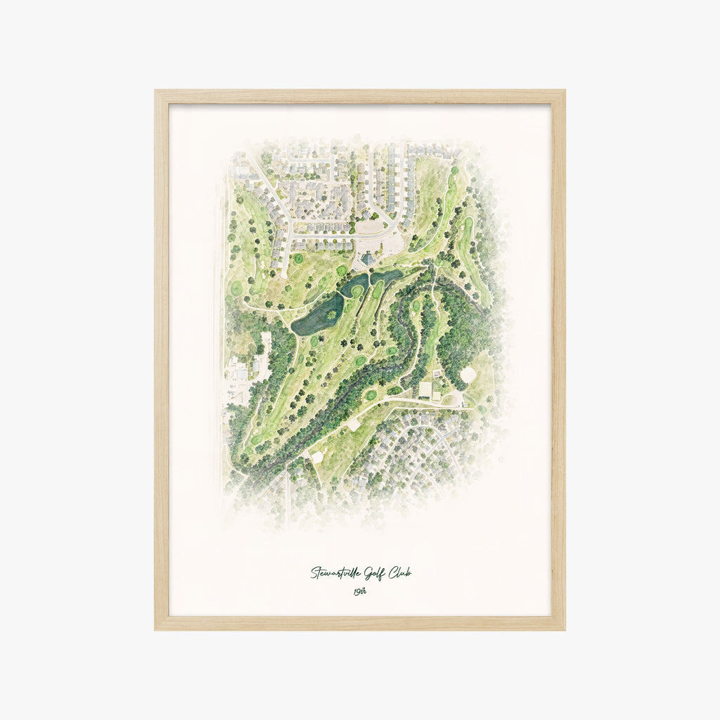 Stewartville Golf Club wood frame