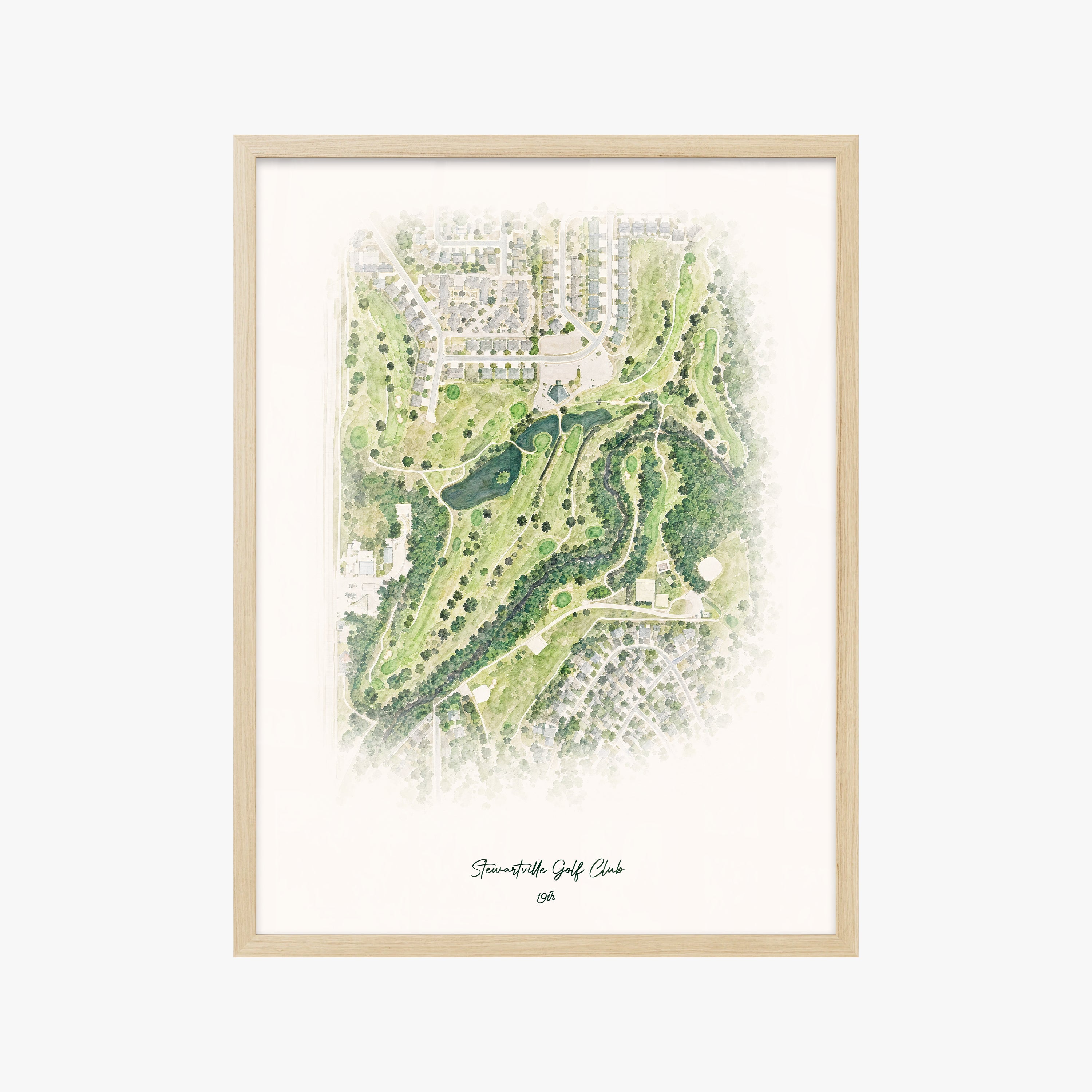 Stewartville Golf Club wood frame