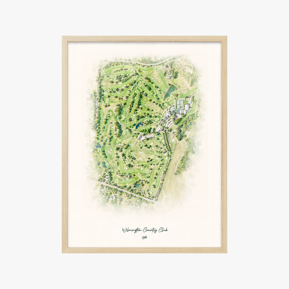 Wilmington Country Club wood frame