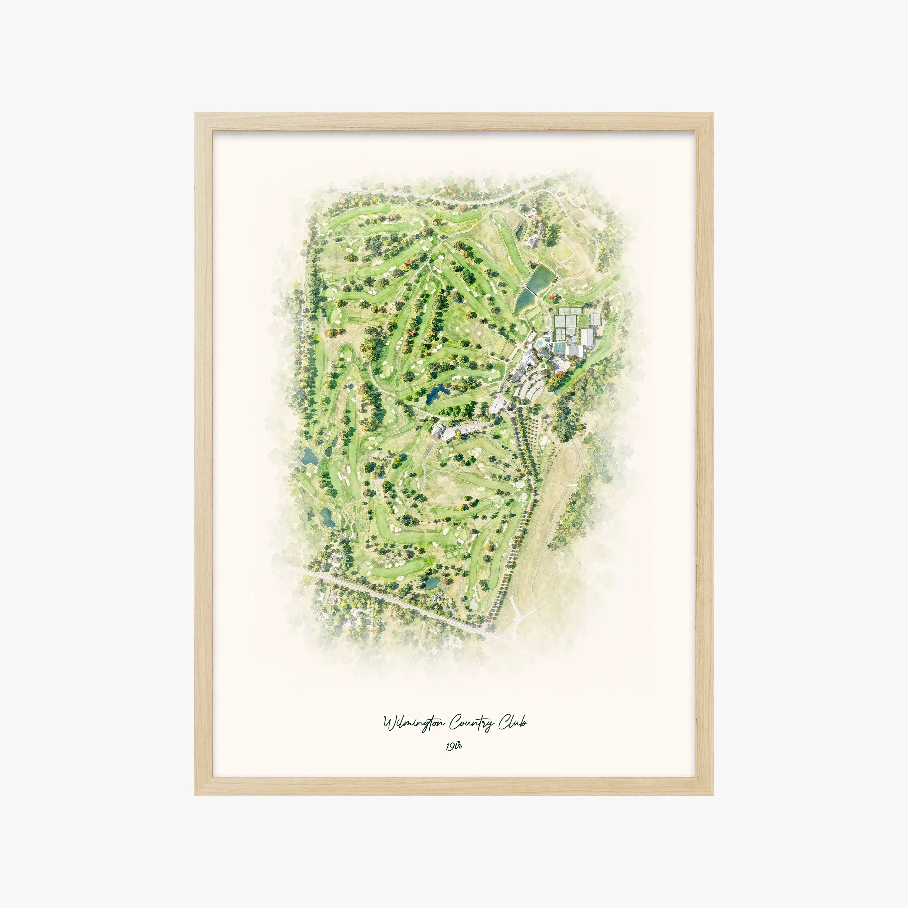 Wilmington Country Club wood frame
