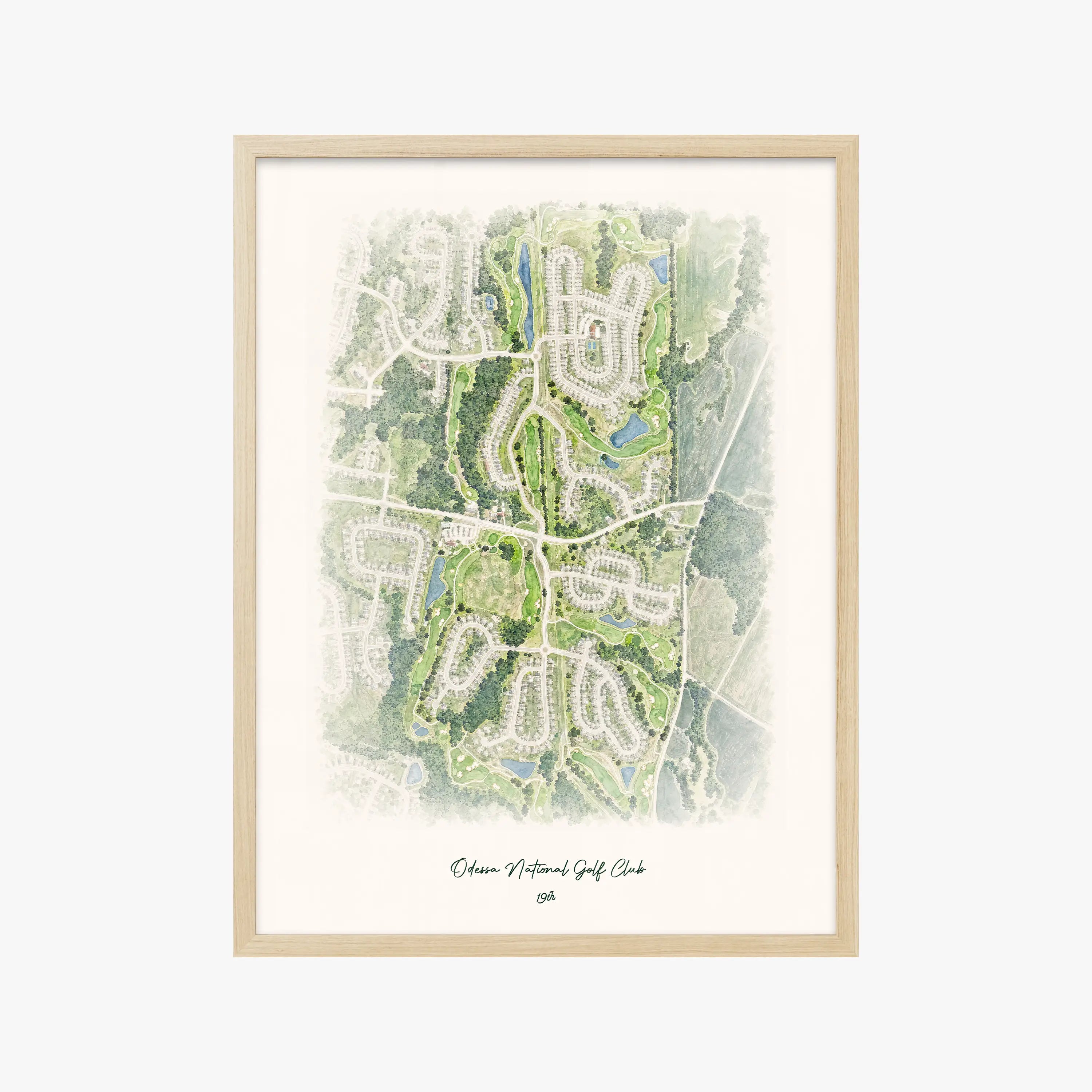 Odessa National Golf Club wood frame
