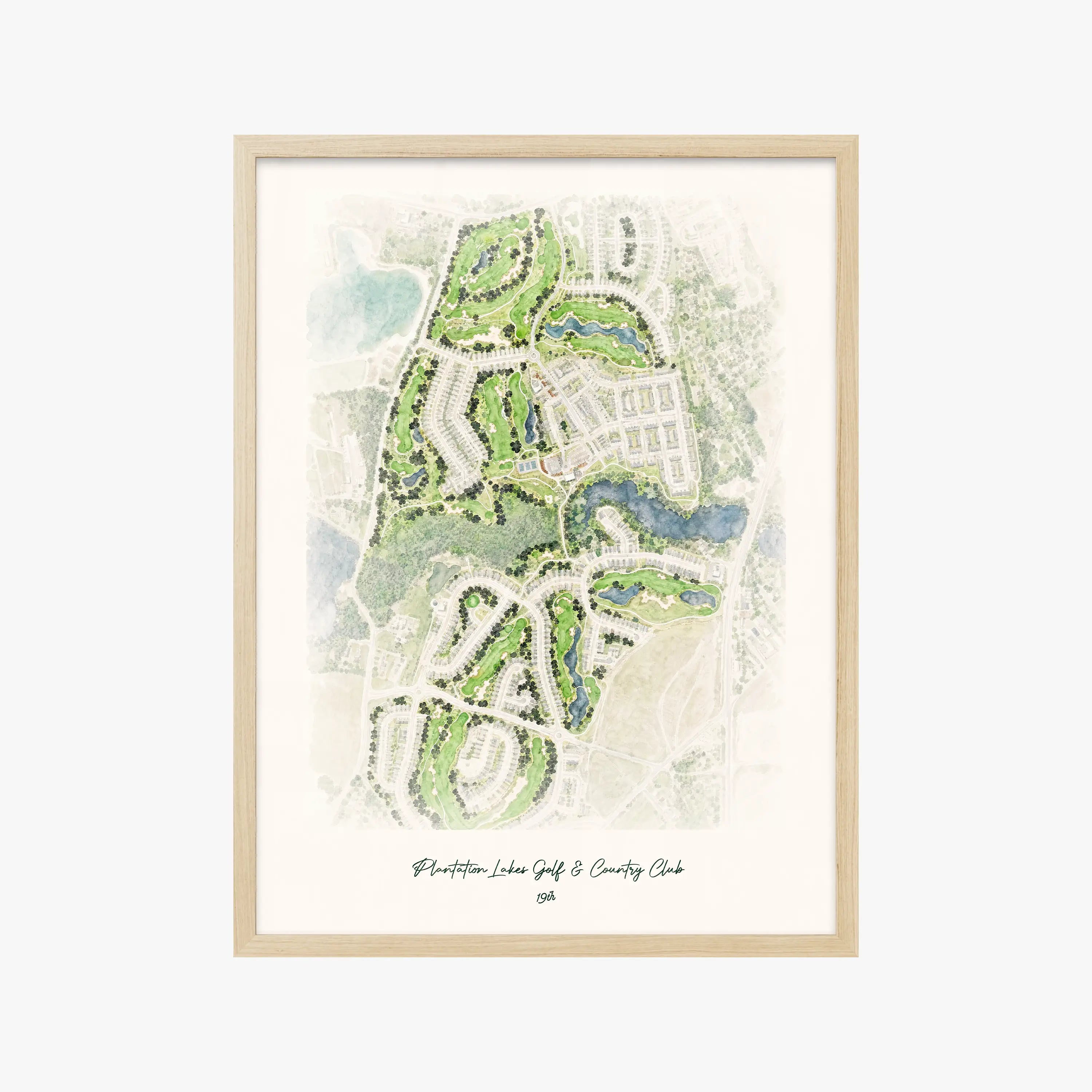 Plantation Lakes Golf & Country Club wood frame