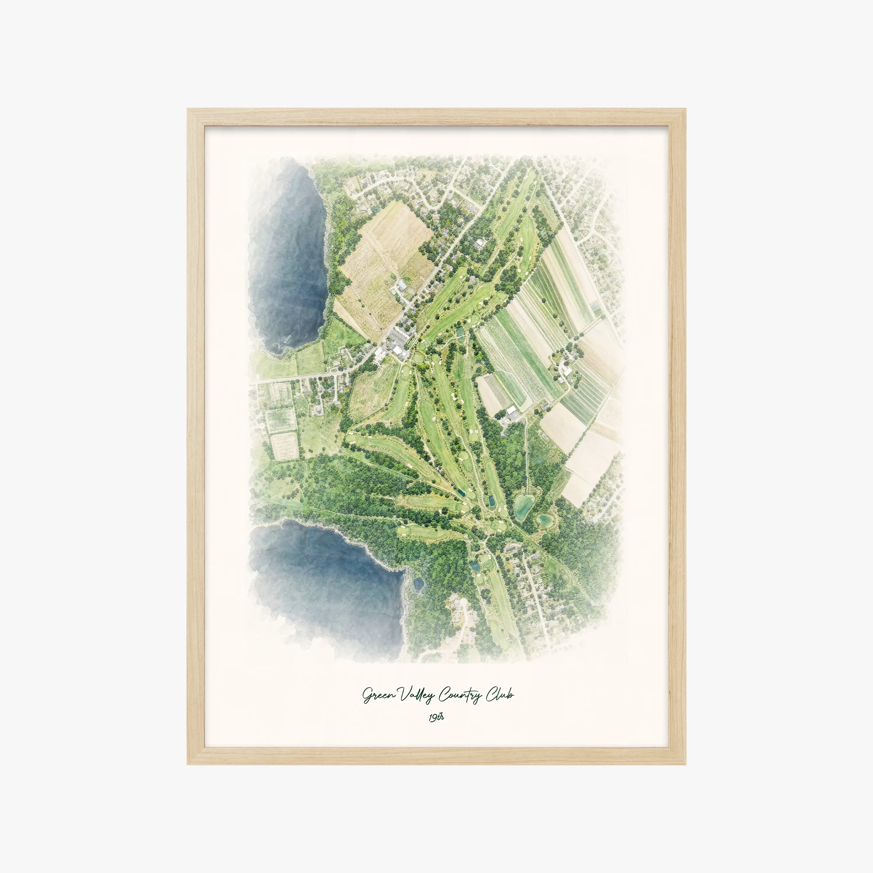Green Valley Country Club wood frame