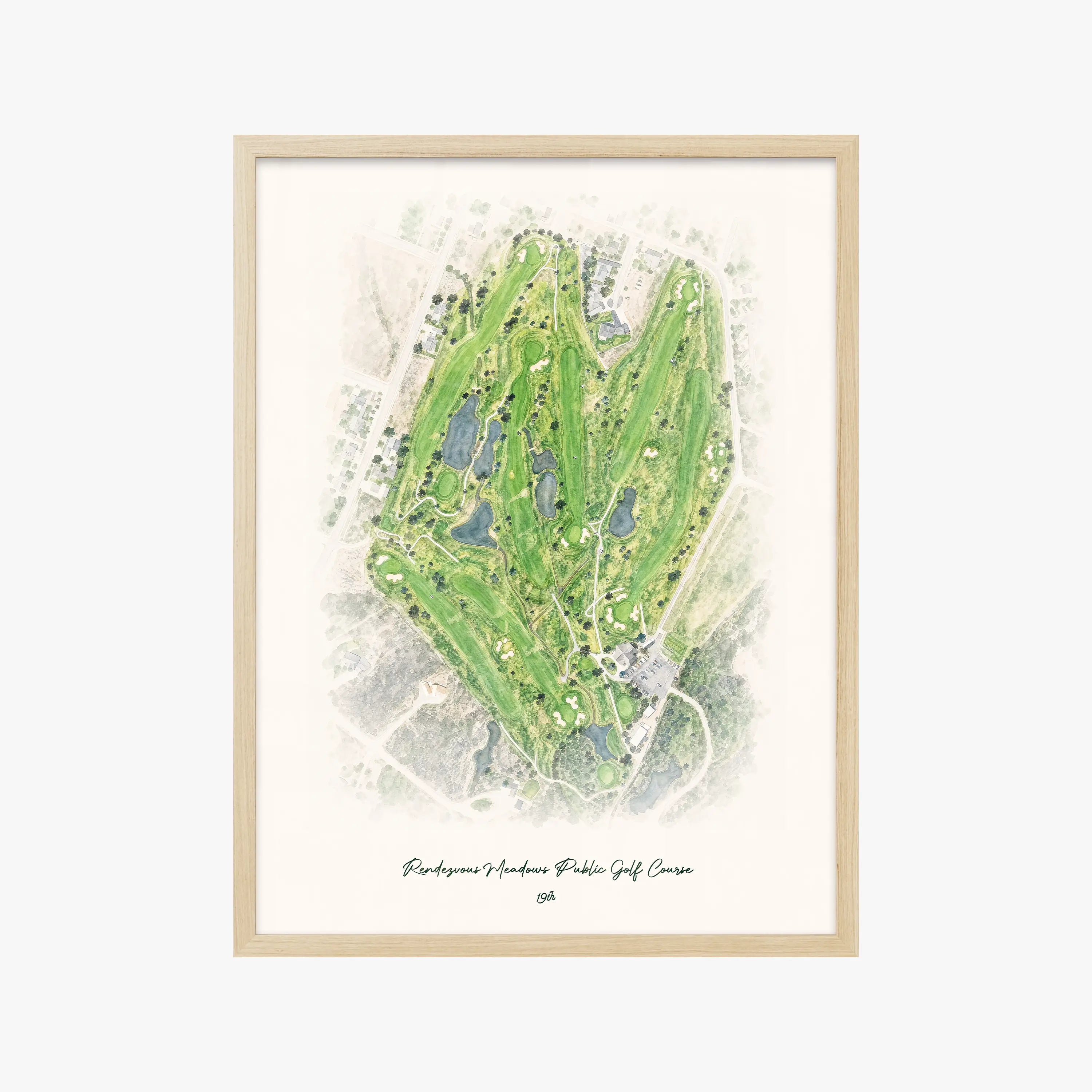 Rendezvous Meadows Public Golf Course wood frame