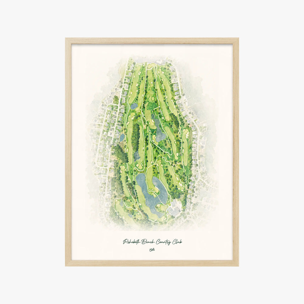 Rehoboth Beach Country Club wood frame