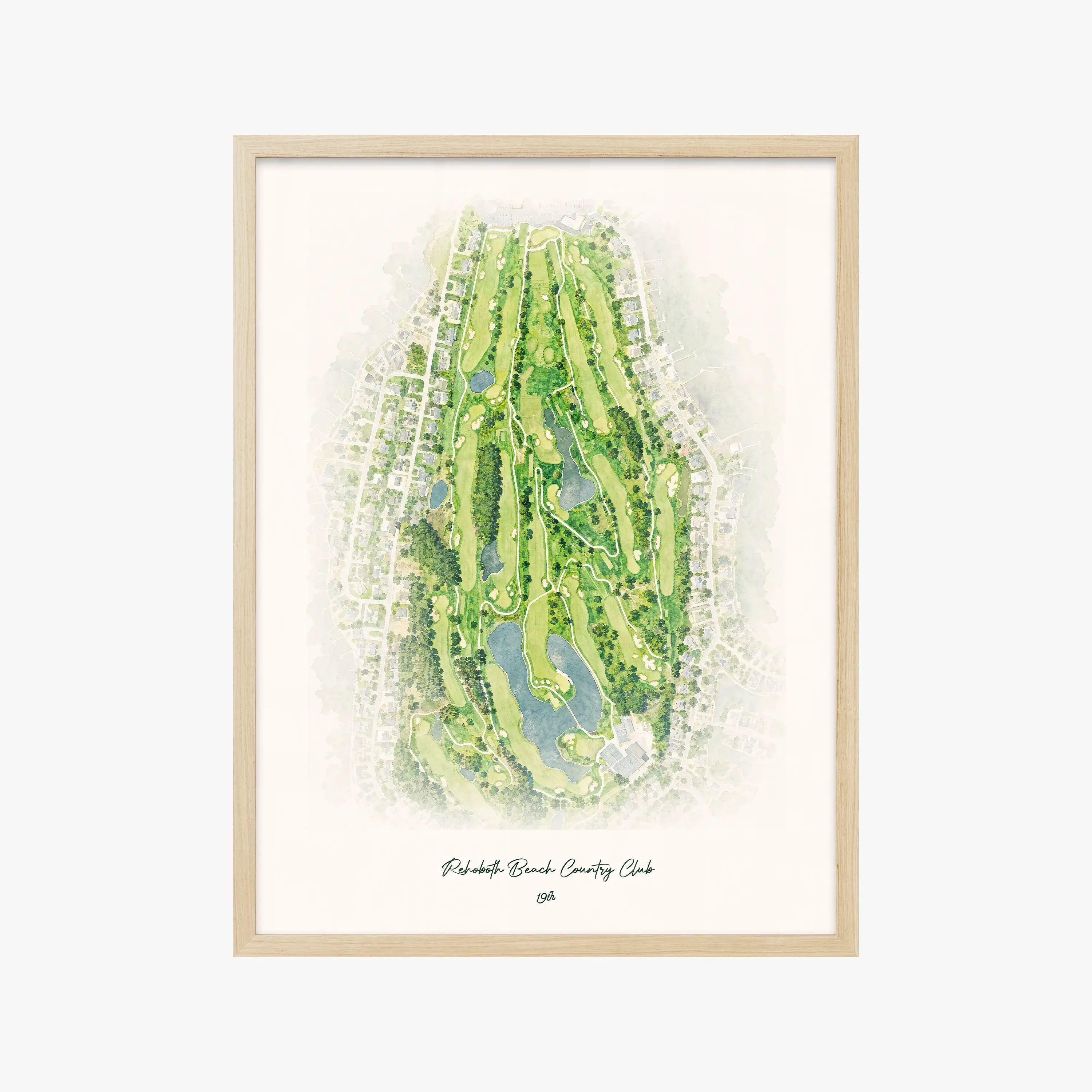 Rehoboth Beach Country Club wood frame
