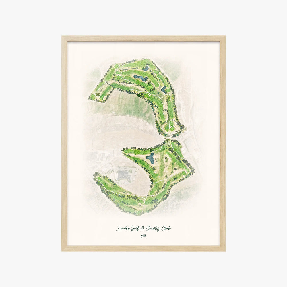 Lander Golf & Country Club wood frame