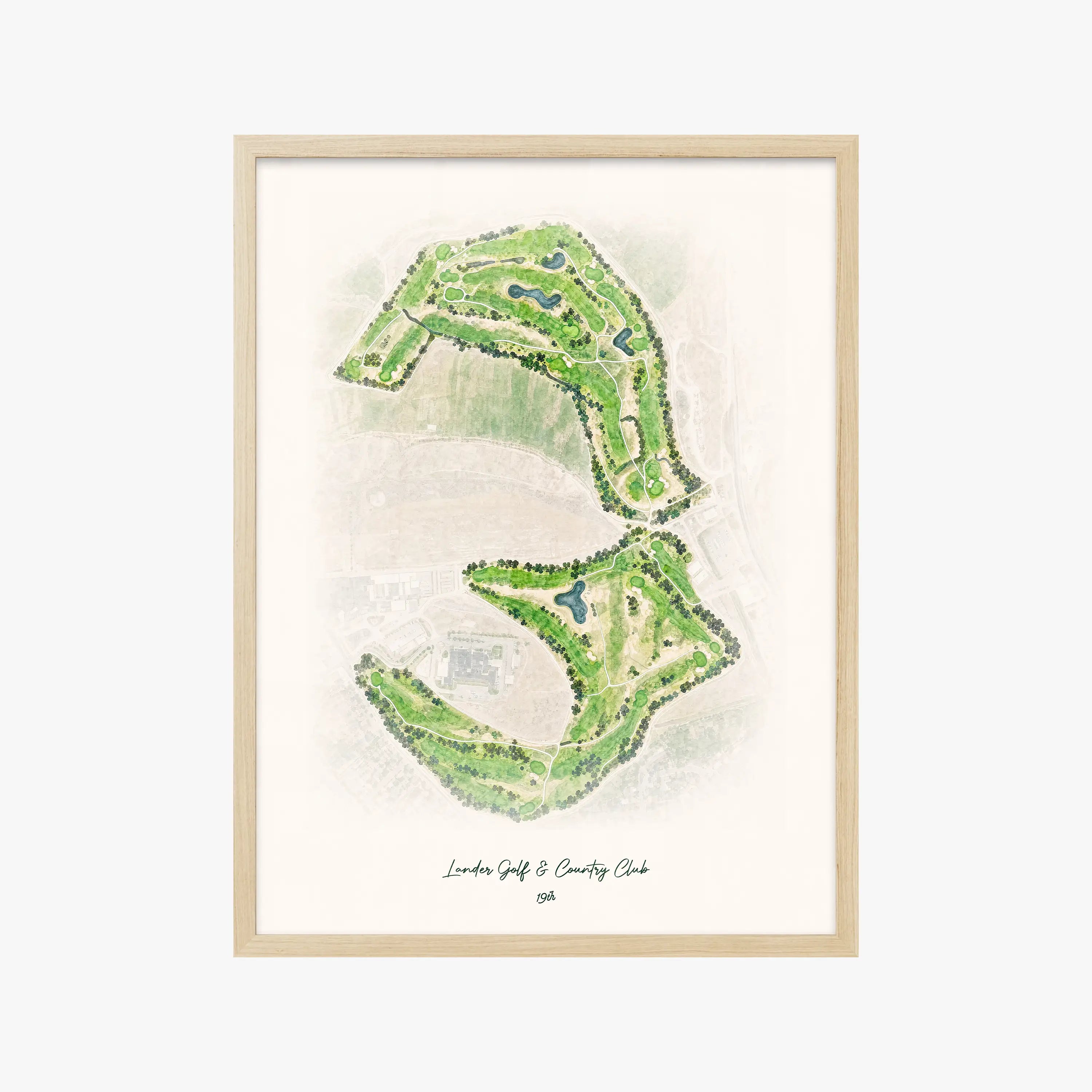 Lander Golf & Country Club wood frame